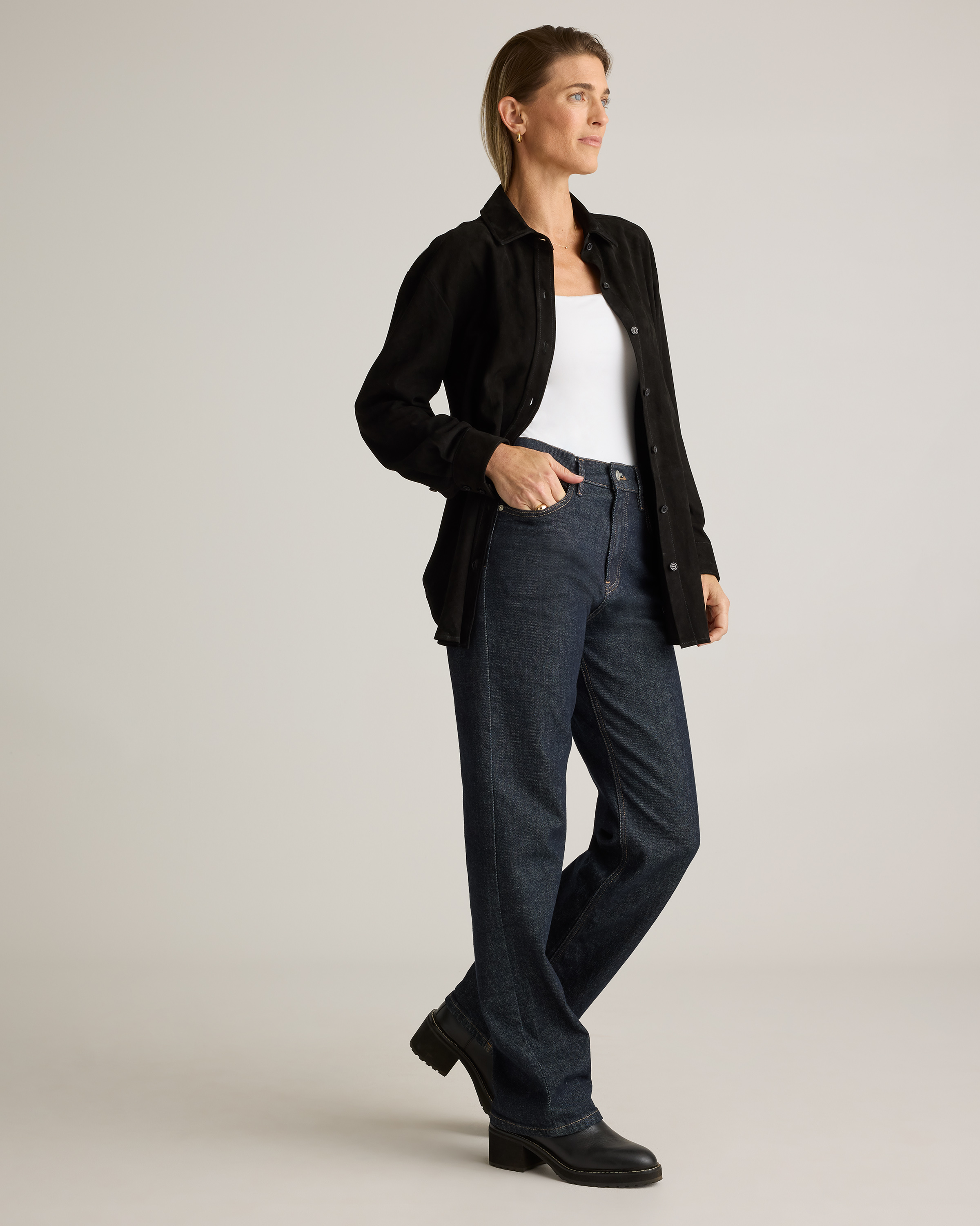 100% Suede Overshirt
