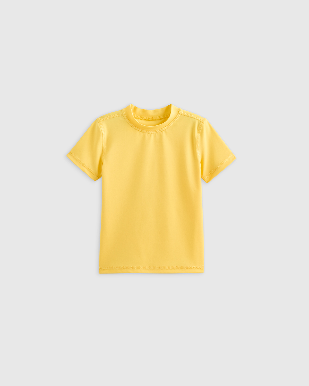 Yellow Short Sleeve Rash Guard Top