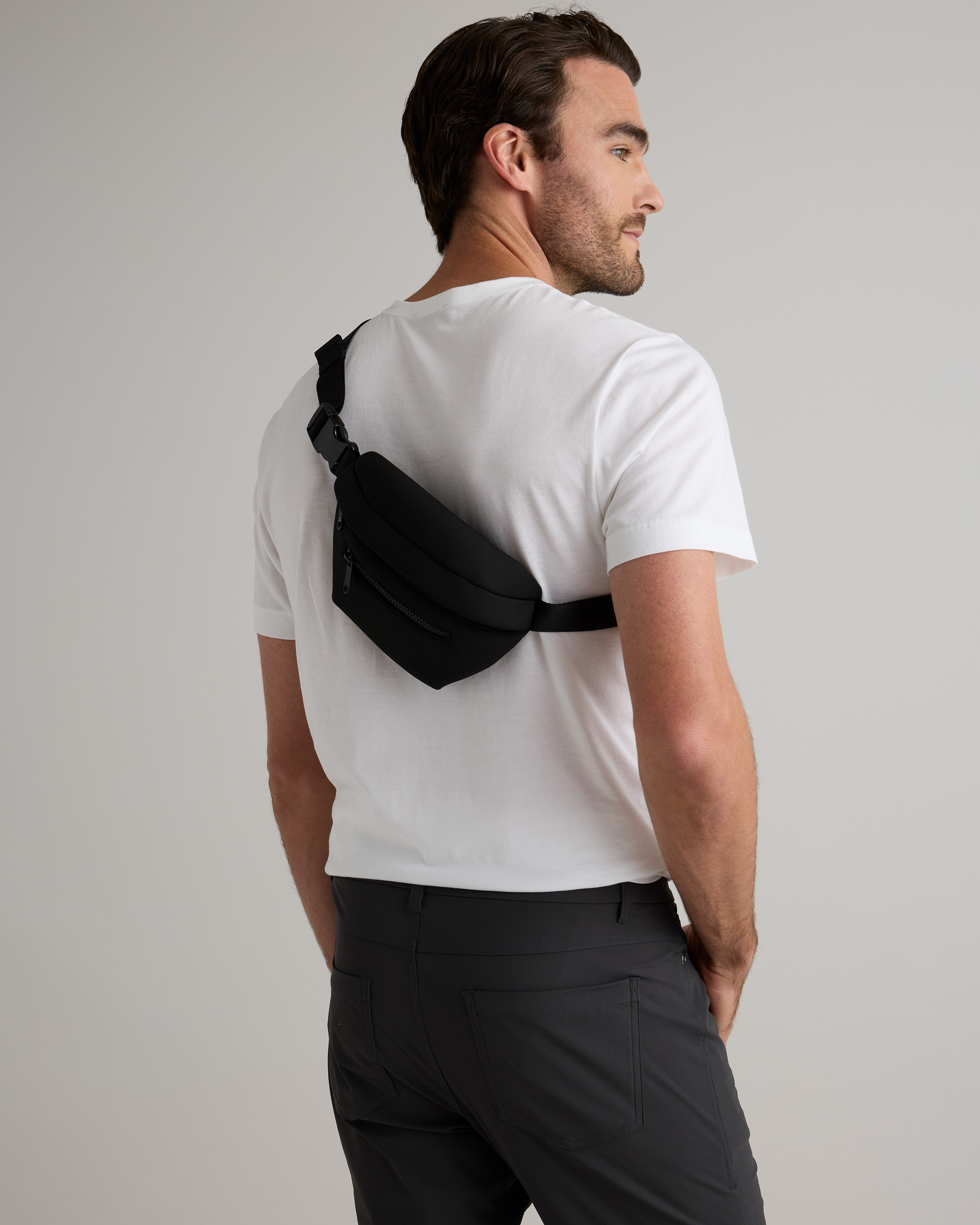 All-Day Neoprene Belt Bag in Black