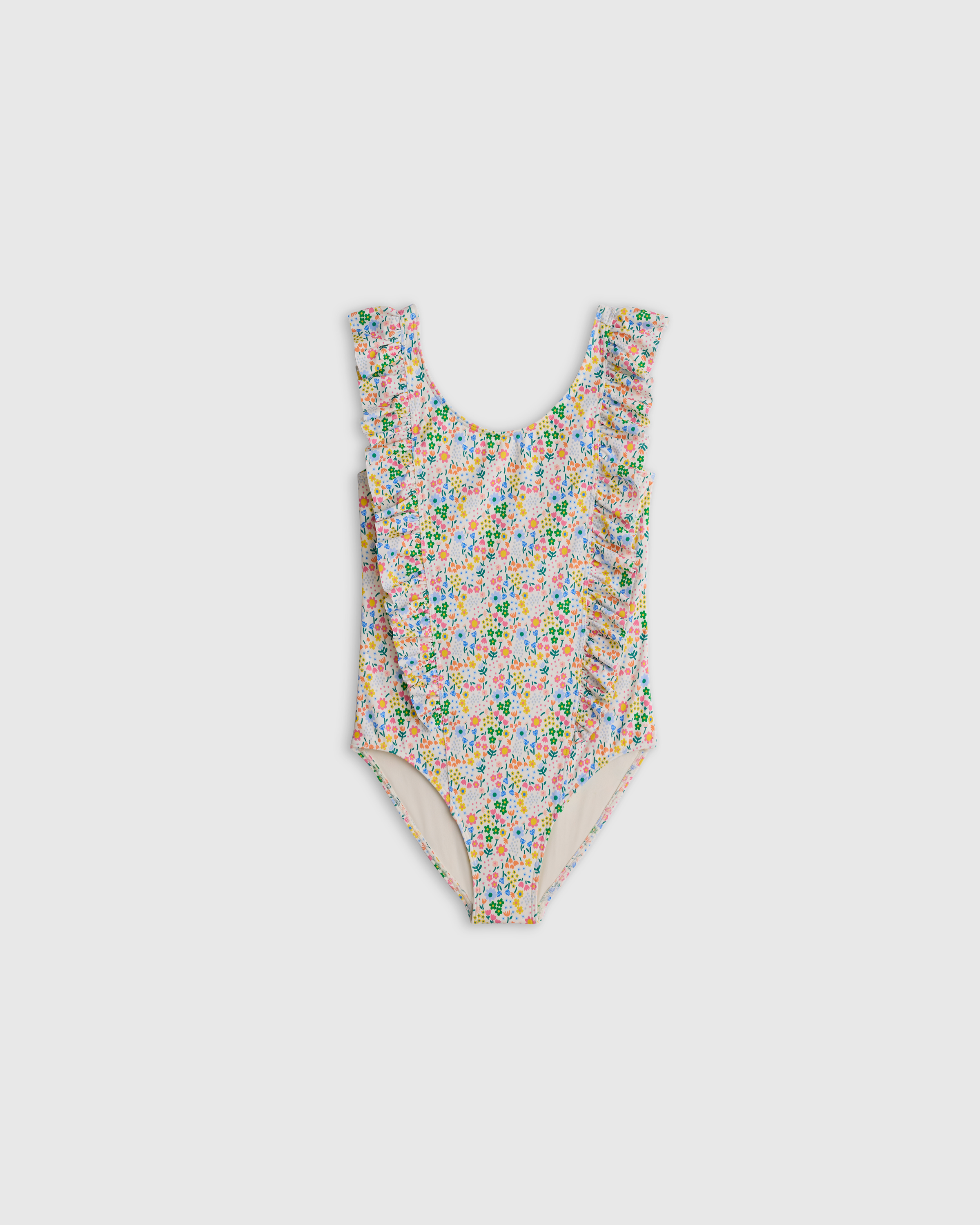 Ditsy Floral Ruffle One Piece Swimsuit