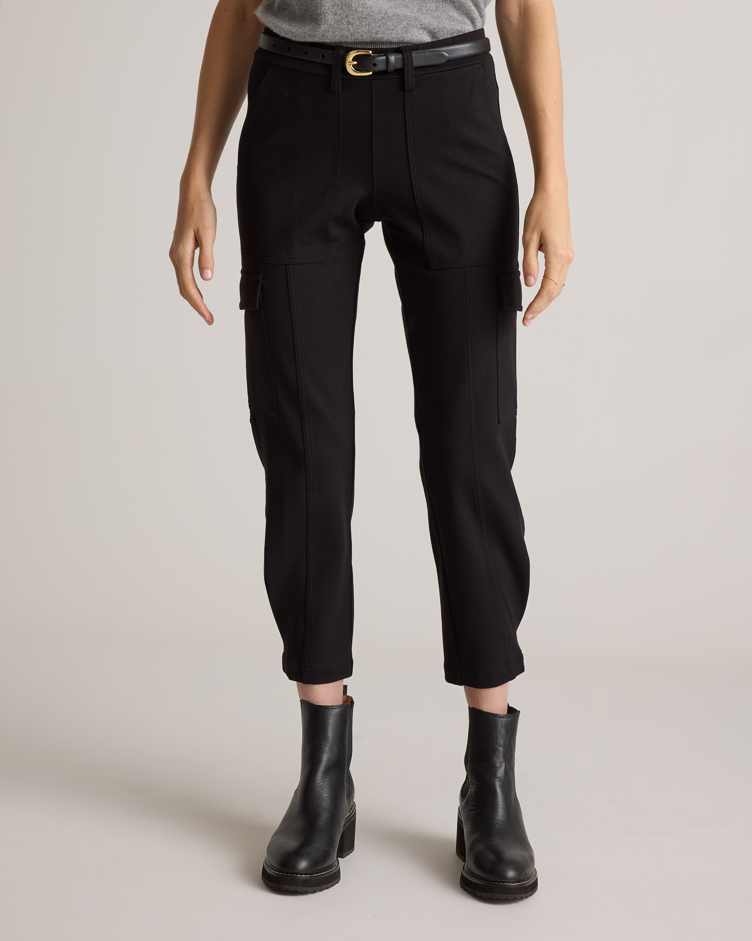 【新品】CARORIE LIGHT PONTE TAPERED PANTS[L] Women's Ponte Pants | Talbots