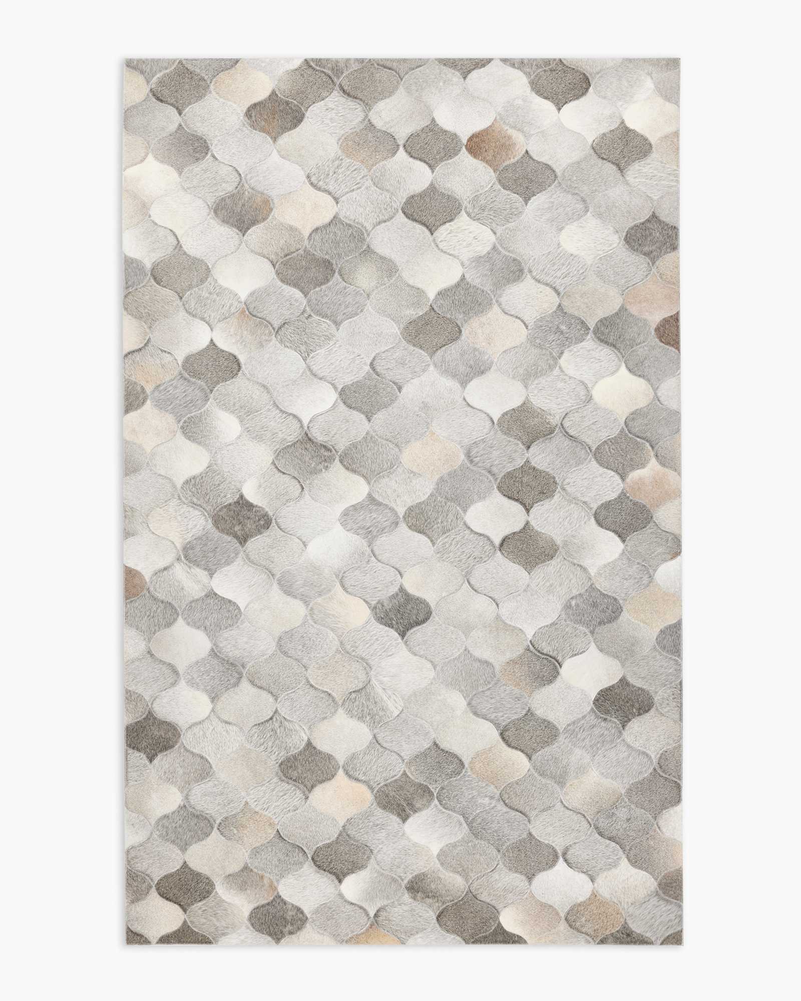 Trellis Hair on Hide Rug