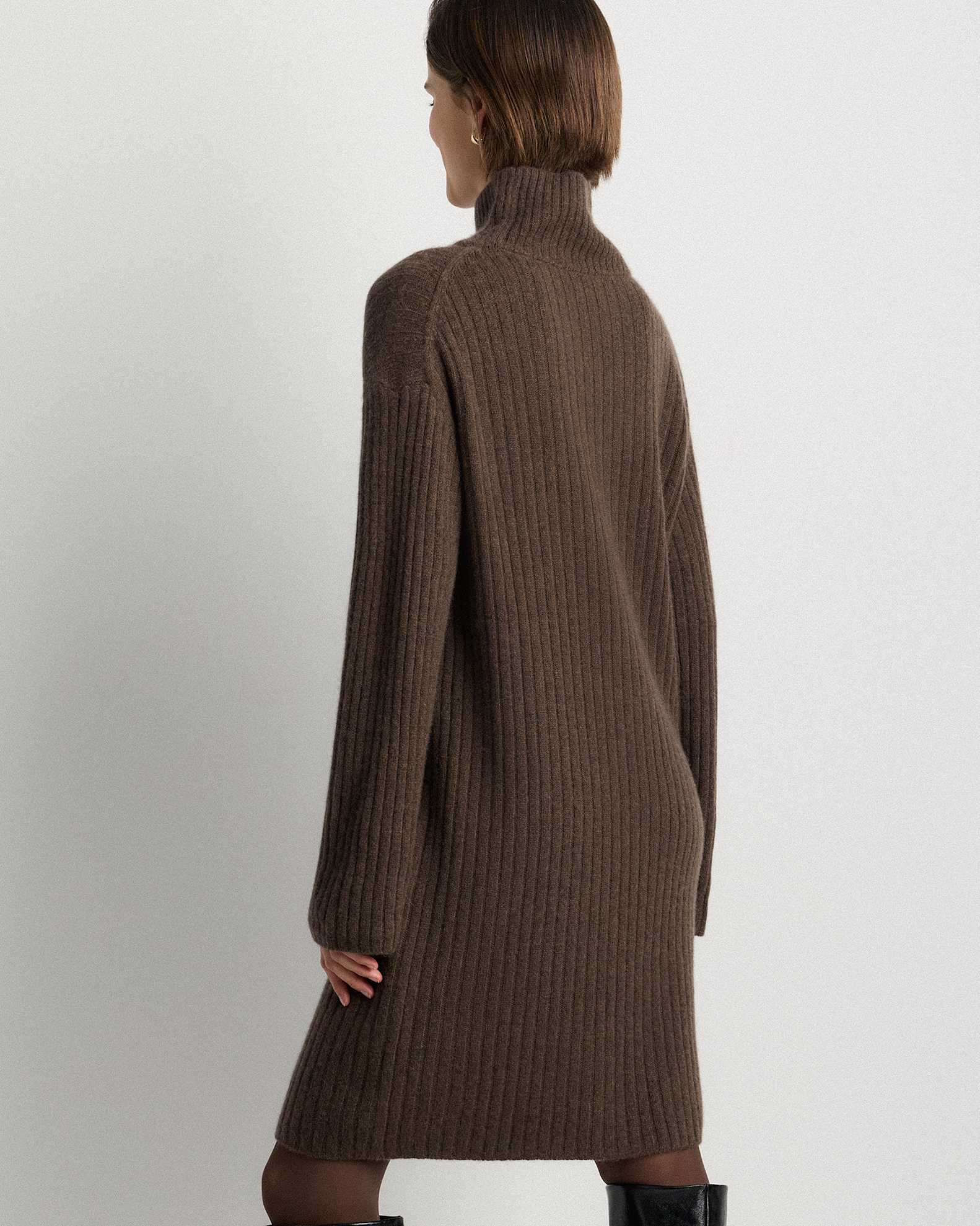quince sweater dress Women's Mongolian Cashmere V-Neck Midi in Heather Grey, Size XS by This sweater dress is crafted from a light and breathable cotton Eco-Knit Button-Up Sweater Dress in