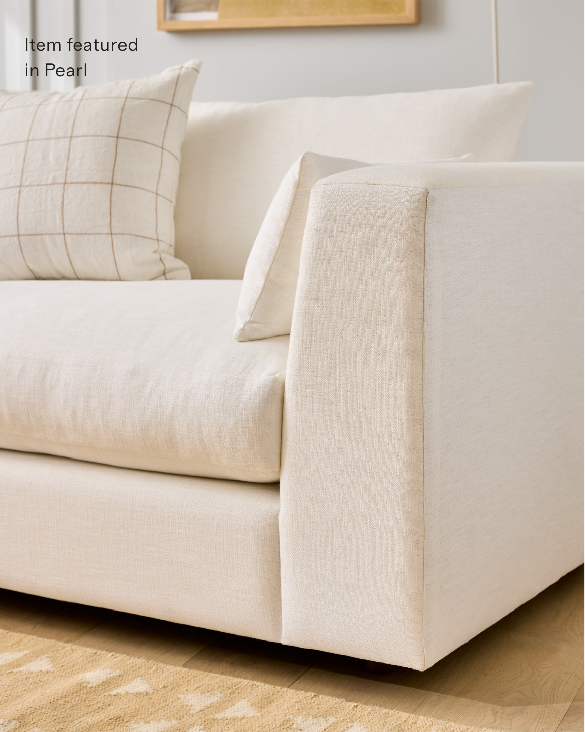 Oasis Performance Linen Blend L Sectional