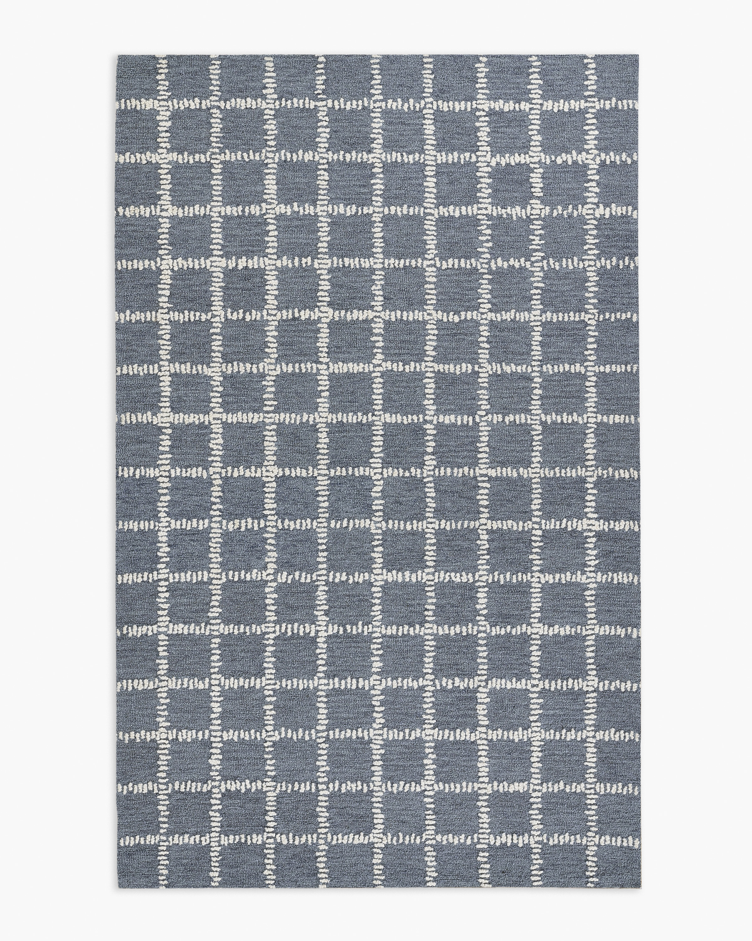 Blue Hollis Hand-Tufted Wool Rug