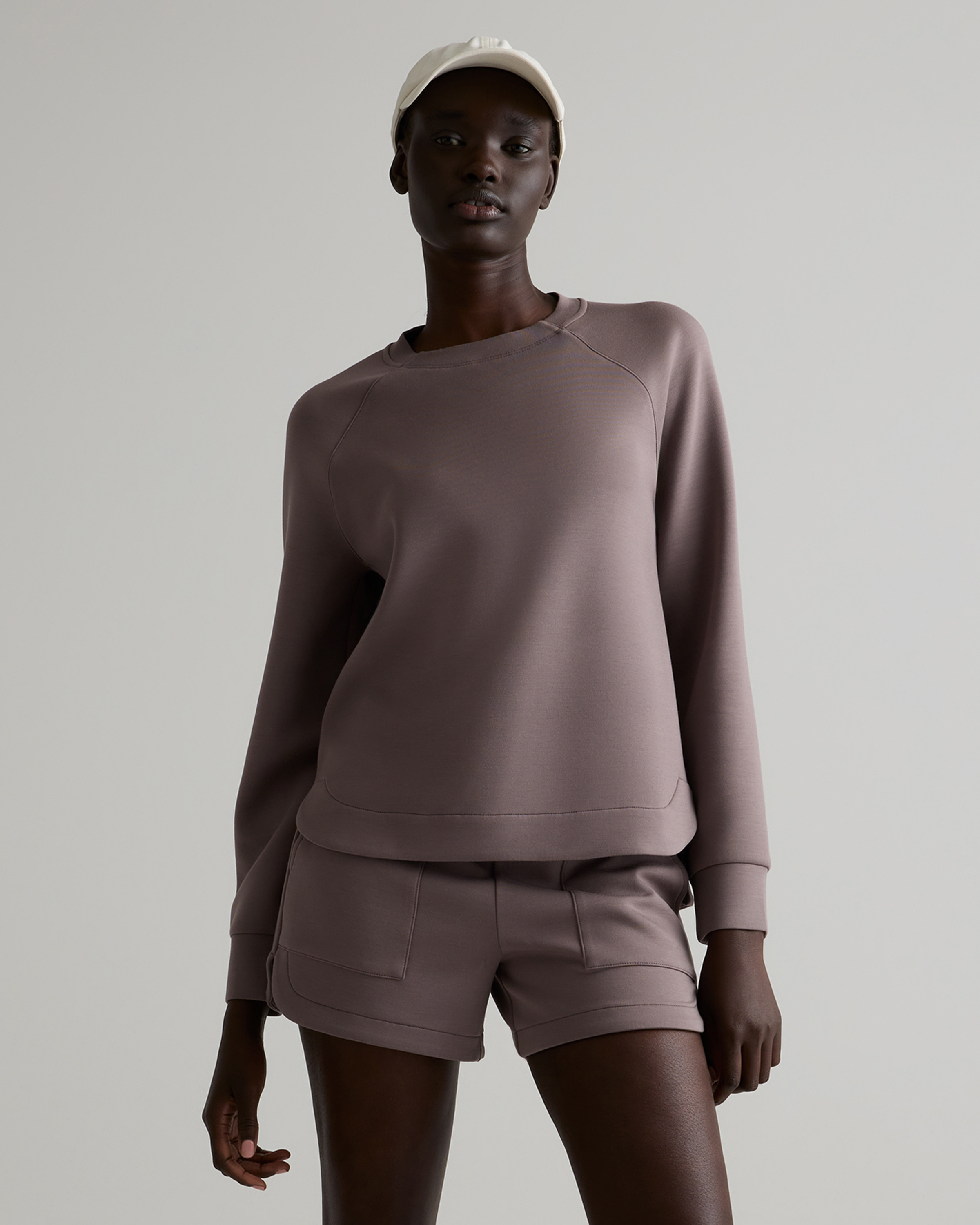 Dark Taupe CloudComfort Crewneck Sweatshirt