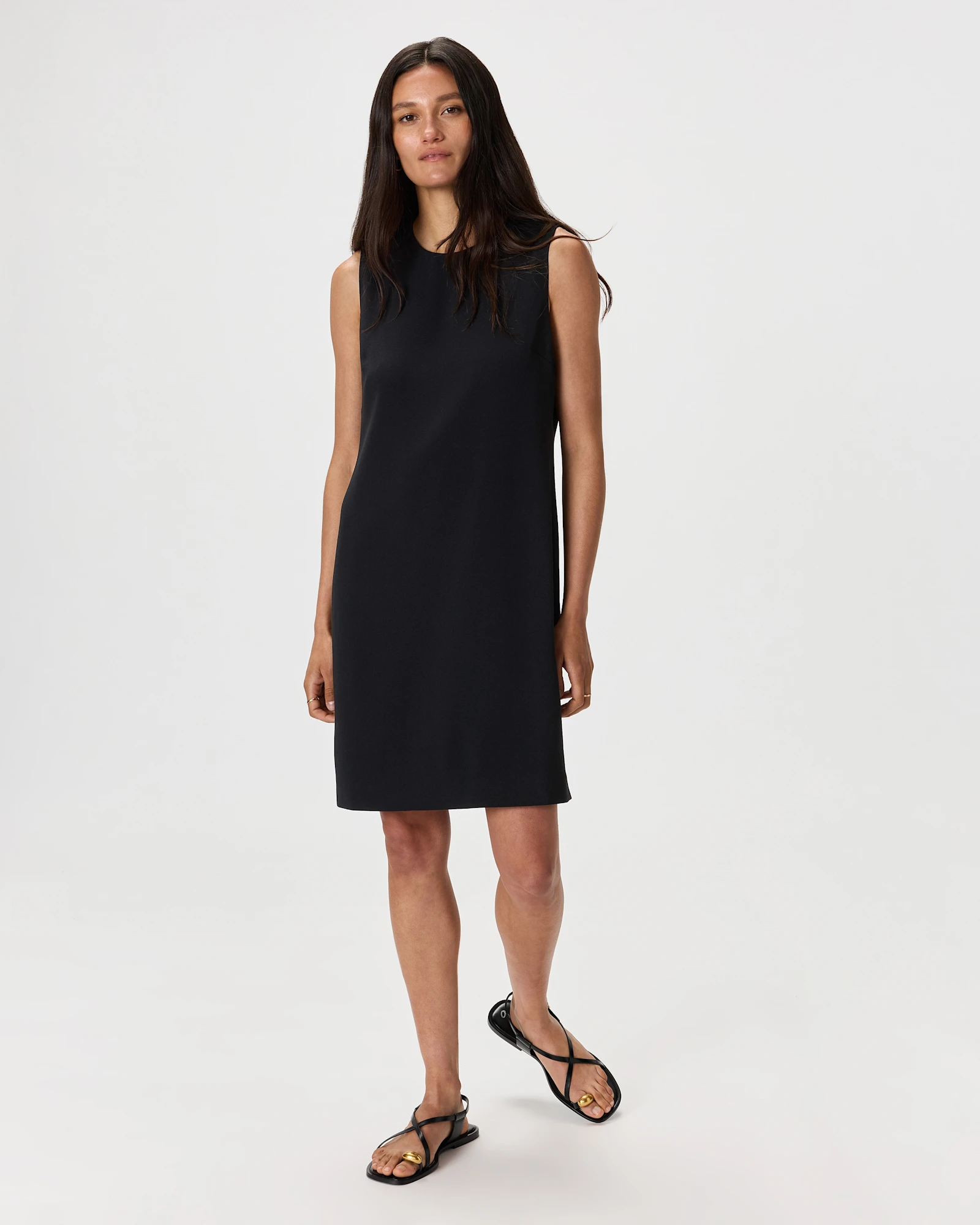 black dress sleeveless Buy Lipsy Black Sleeveless Crew Neck Mini Skater Dress from Next USA