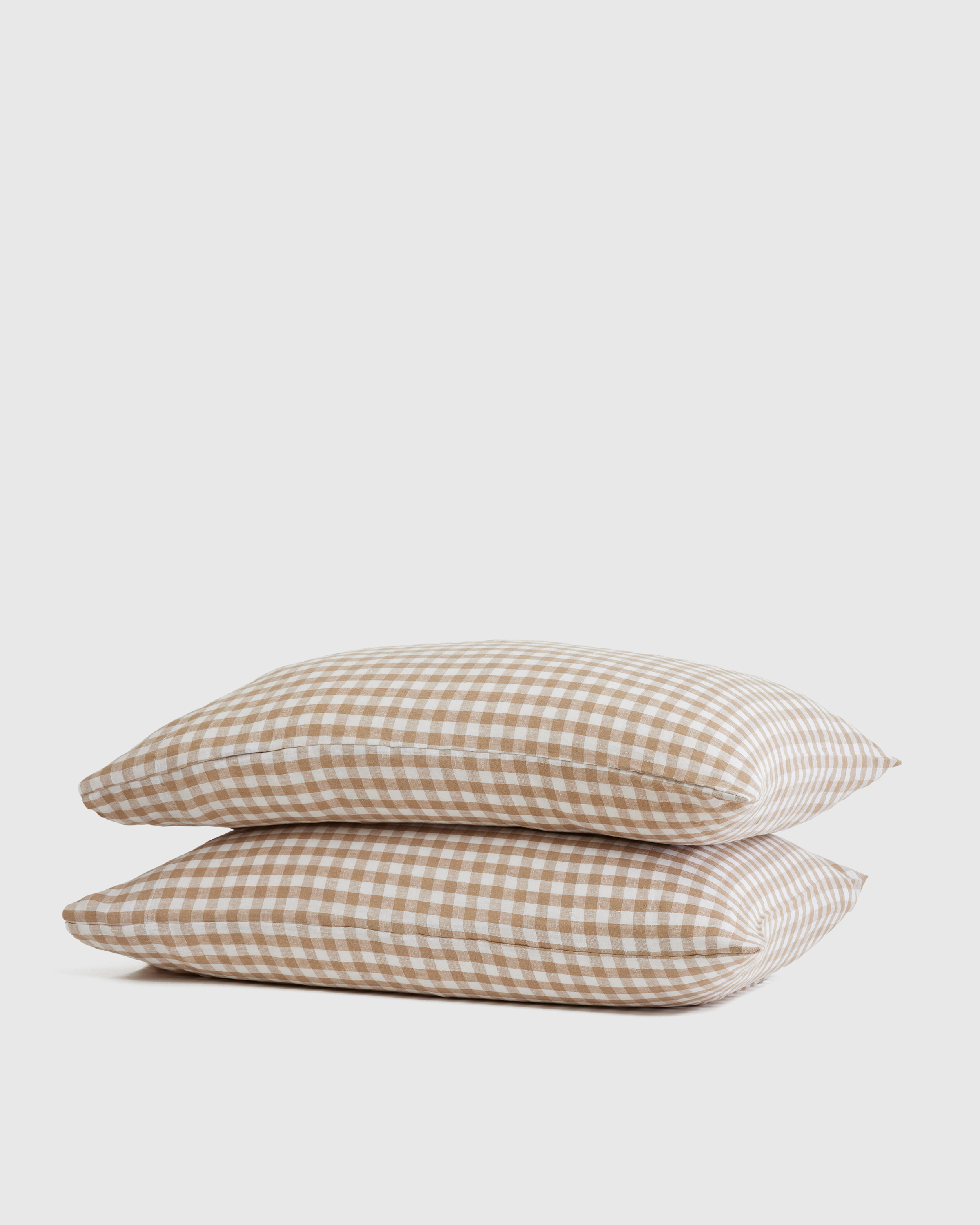 Cafe European Linen Gingham Pillowcase Set