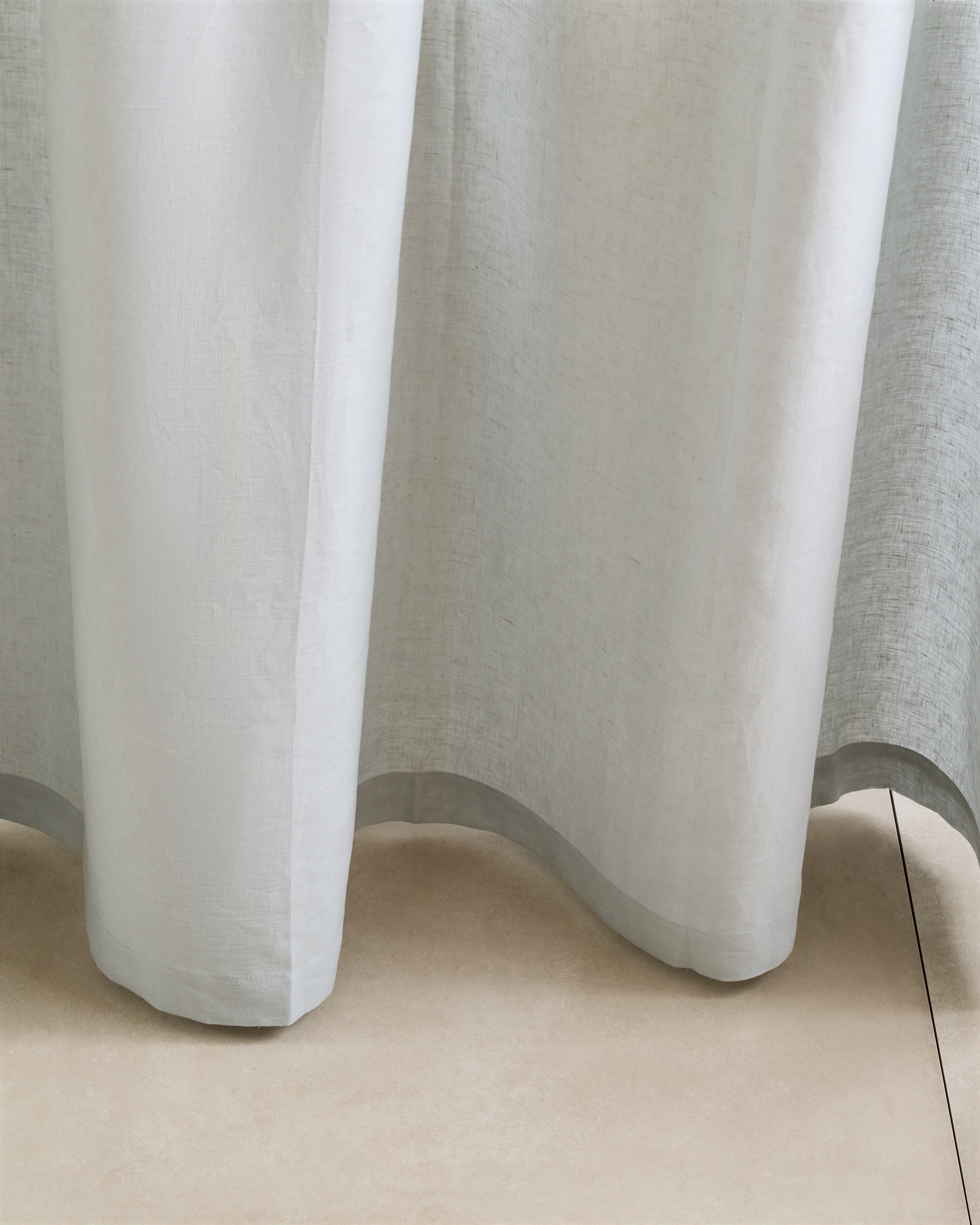 Quince European Linen Shower Curtain