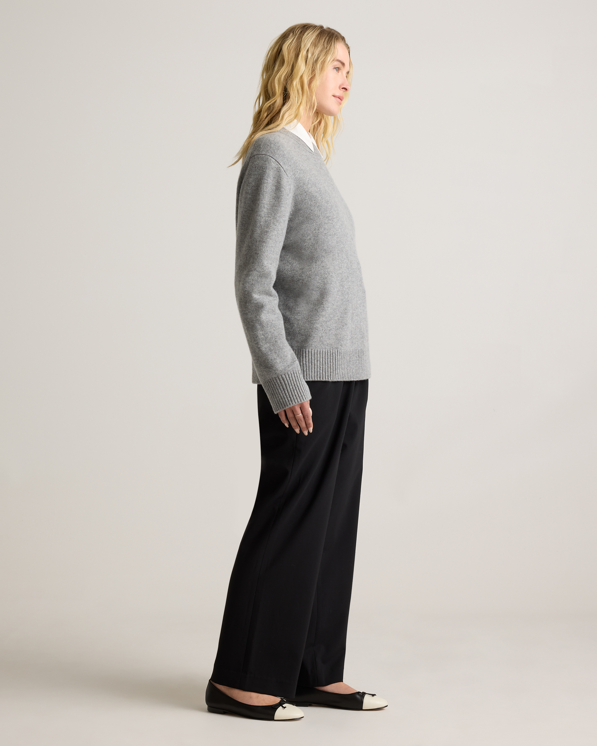 Mongolian Cashmere Oversized Crewneck Sweater