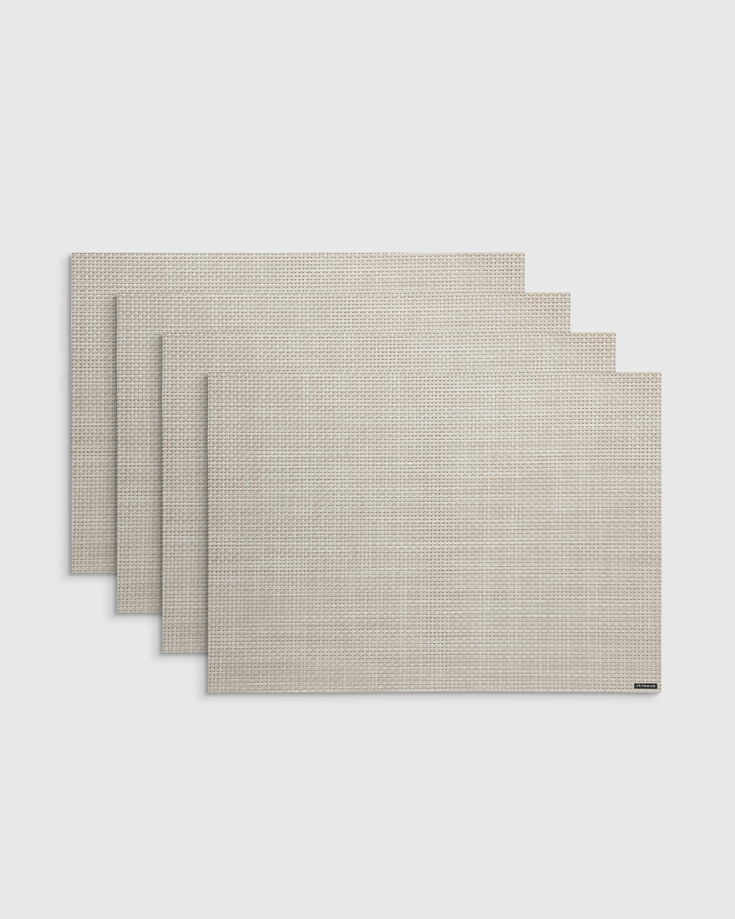 Khaki Basketweave Easy-Care Rectangular Placemat, Set of 4 by Chilewich