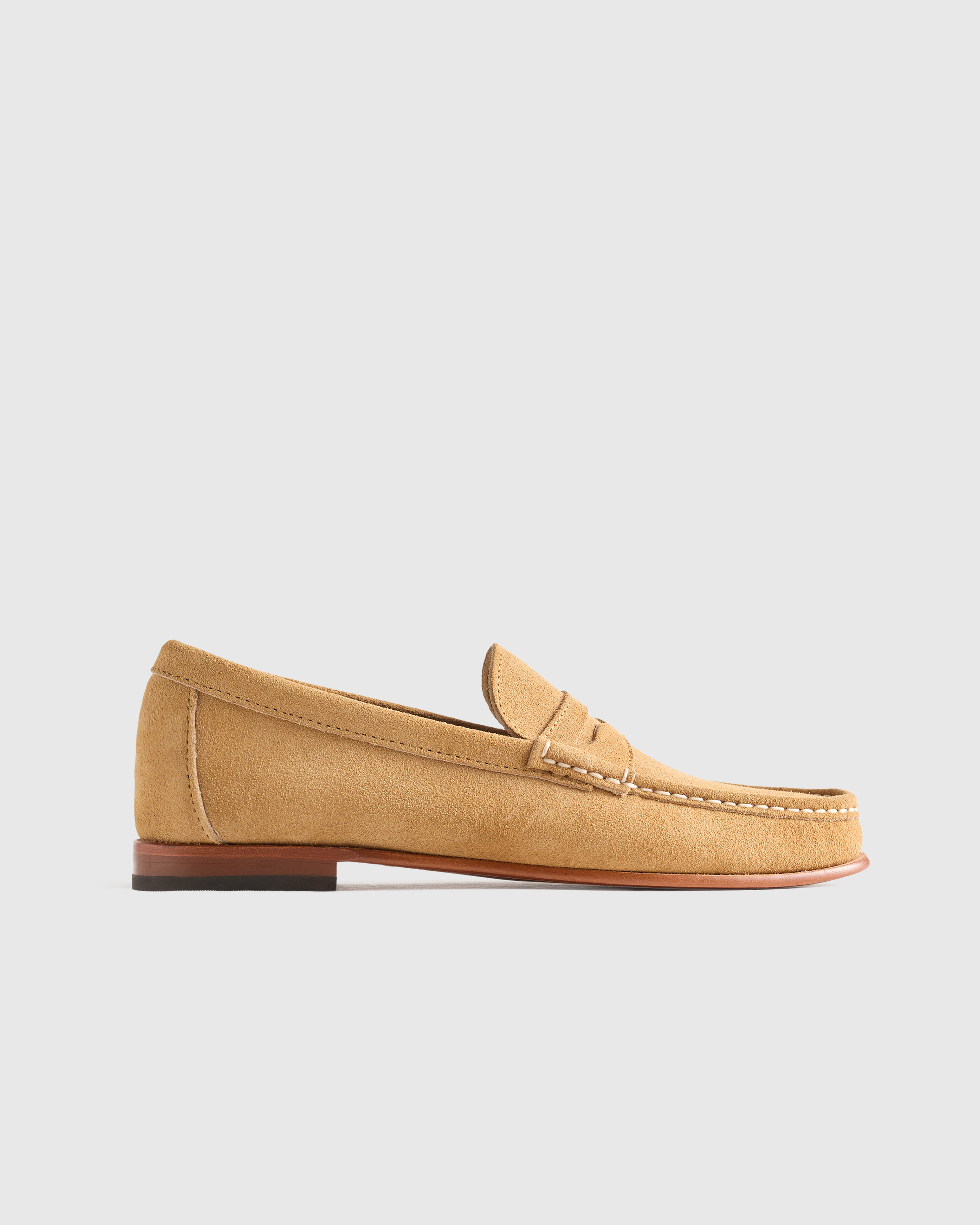 Sand Essential Suede Penny Loafer