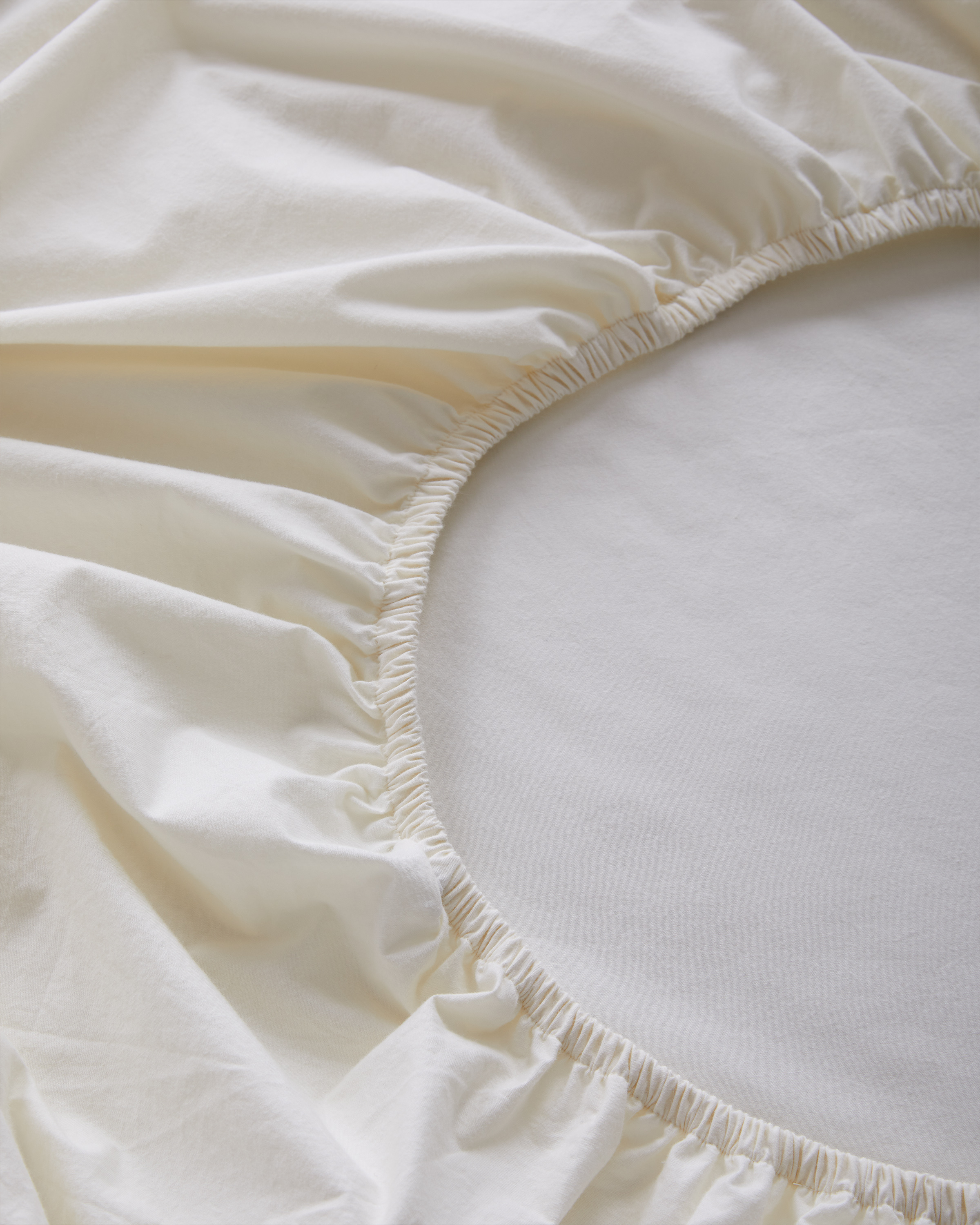 Organic Brushed Cotton Sheet Set - Ivory, King
