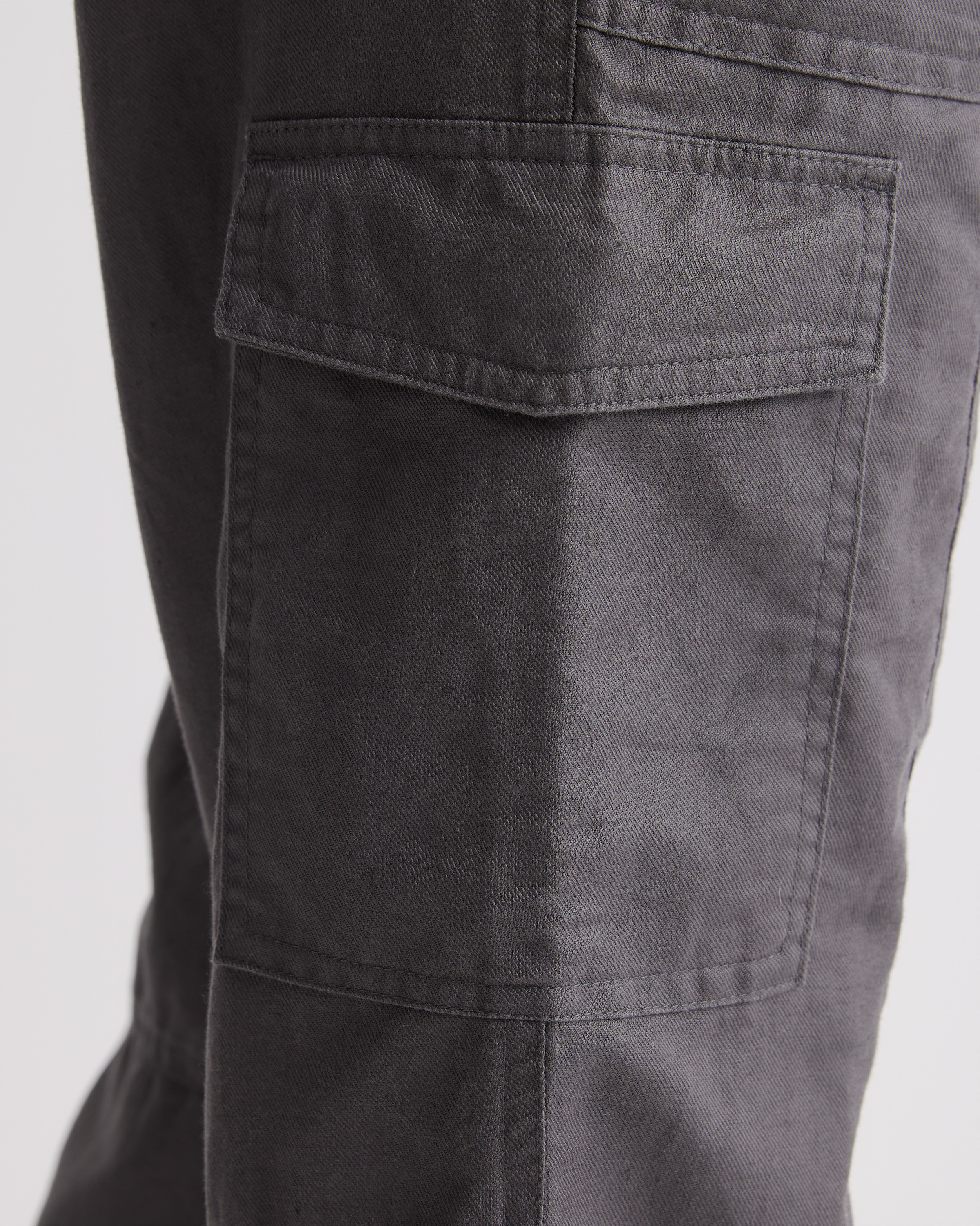 Cotton Linen Twill Cargo Pants
