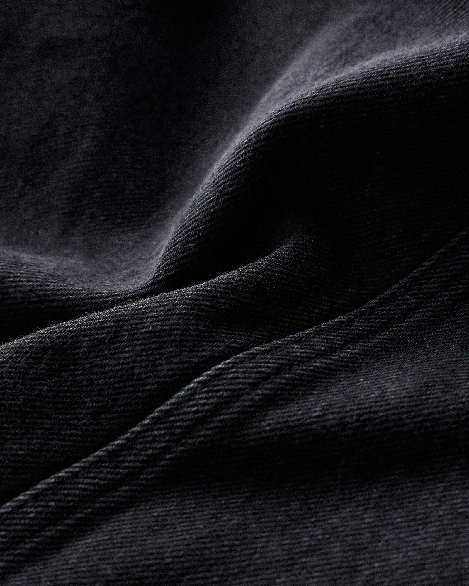 100% Organic Cotton Denim Chore Jacket in Washed Black