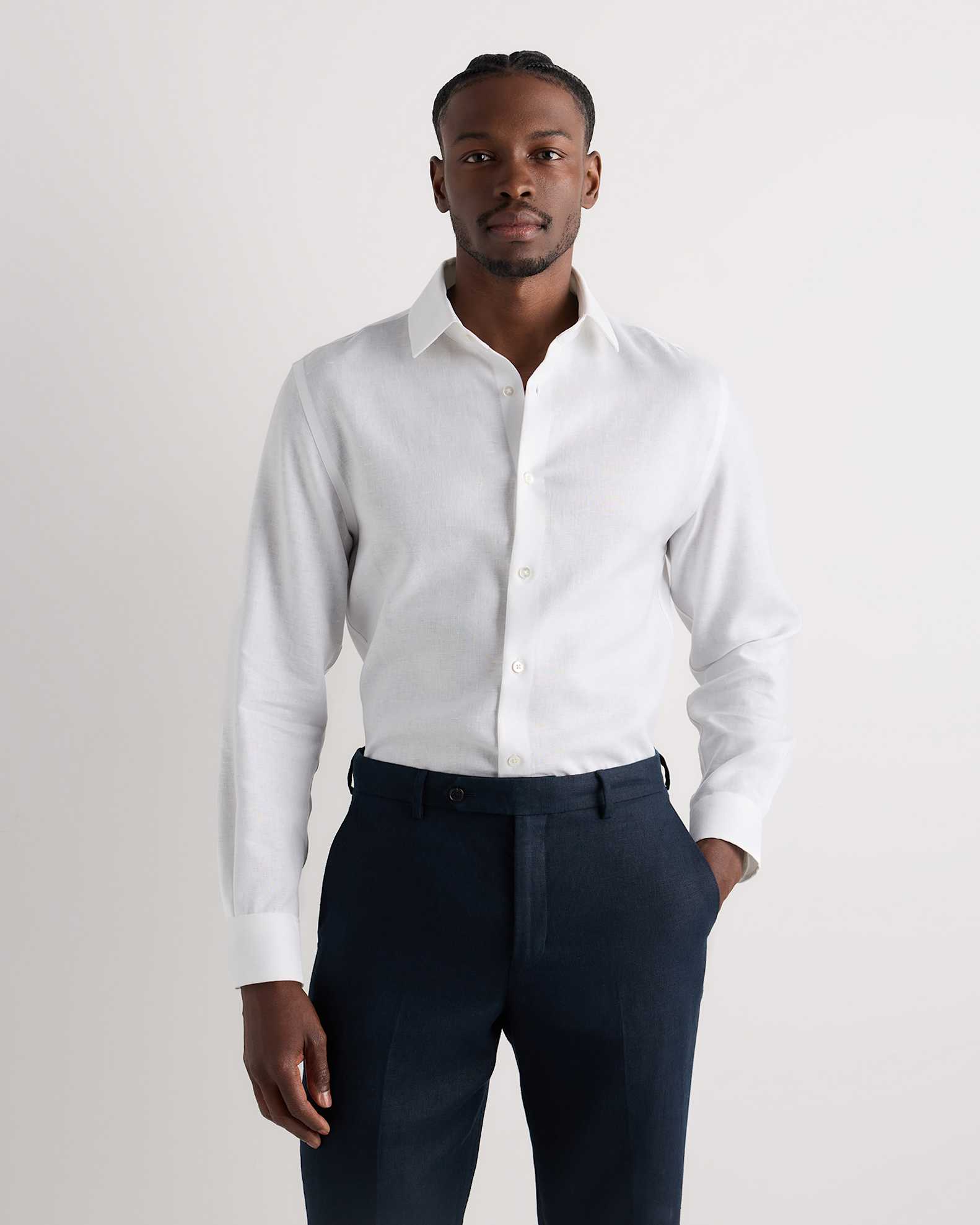 mens linen dress shirts J.VER Men's Long Sleeve Cotton Button Down Casual Beach Wedding Shirt with Pocket White Small : Clothing, Shoes & Jewelry sleeve button Bourhaan Men's Regular Fit Long