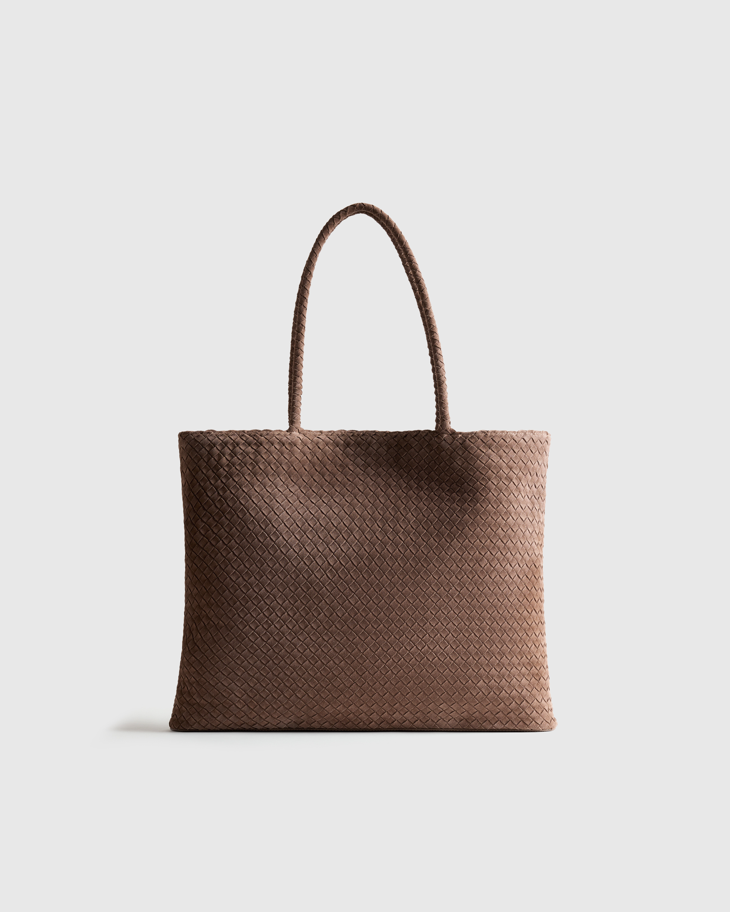 Pebble Suede Handwoven Tote