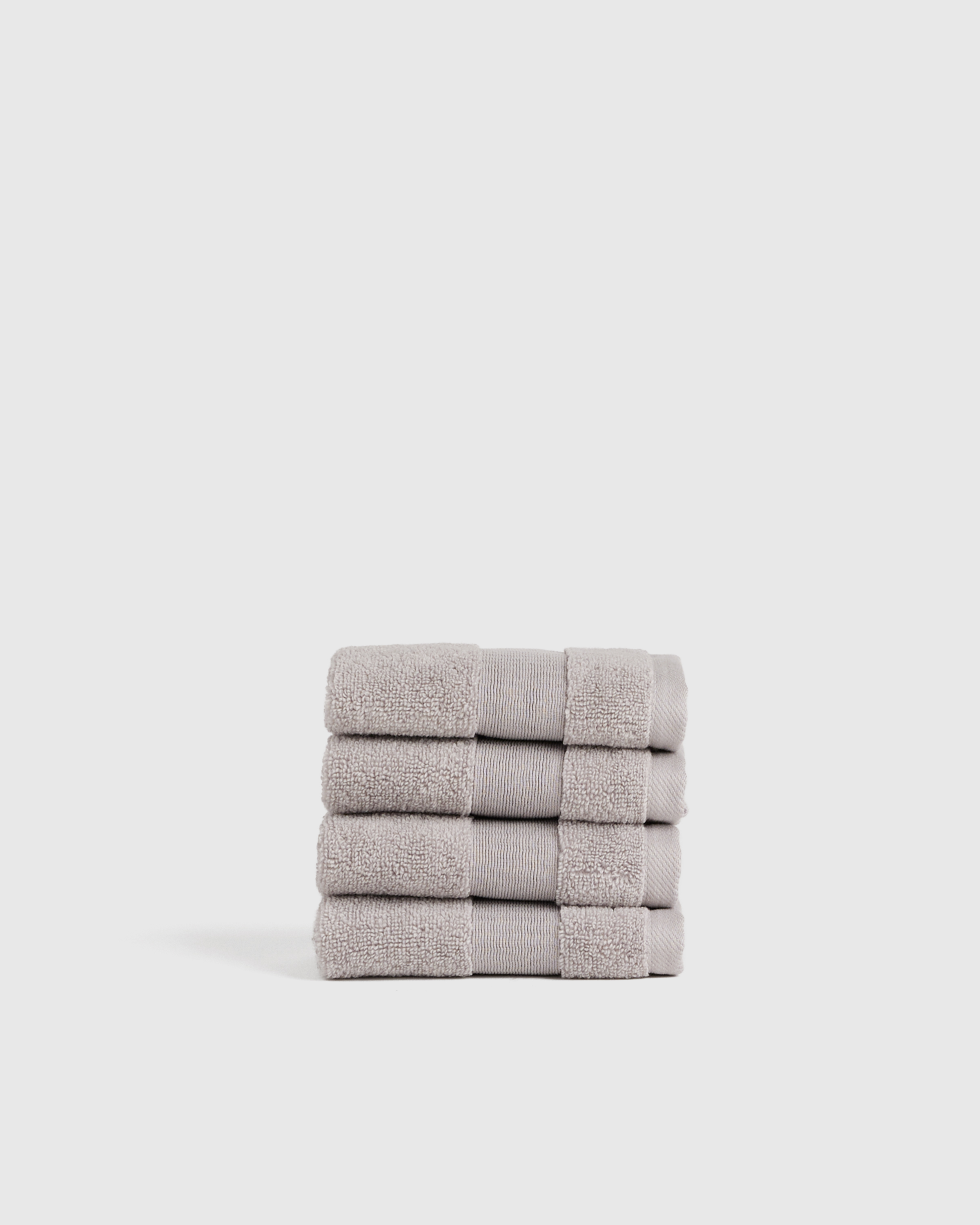Grey Turkish Classic Washcloth (Set of 4)