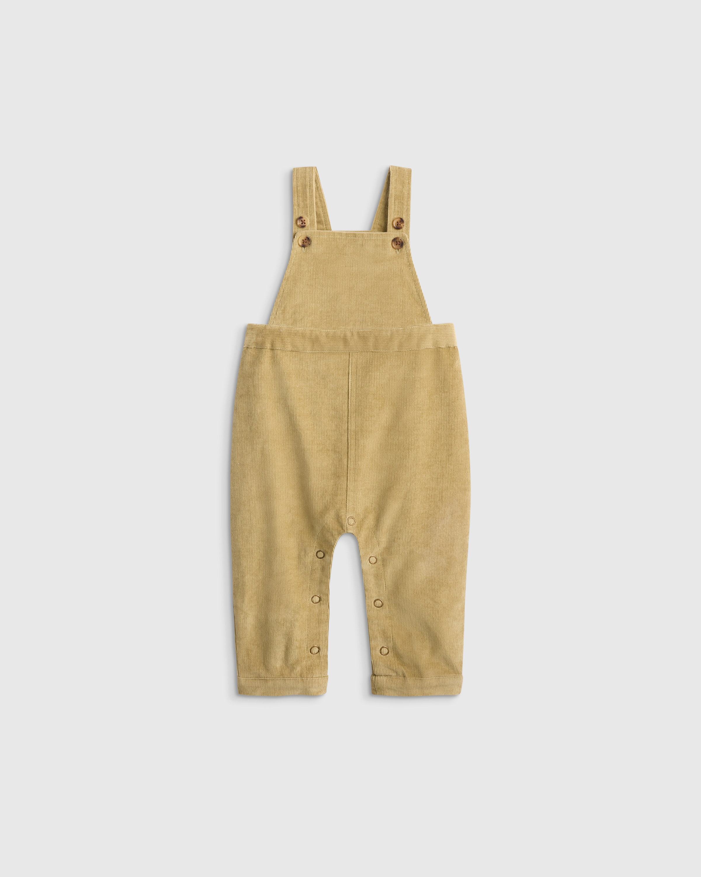 Quince Kids' Stretch Corduroy Overall In Brown