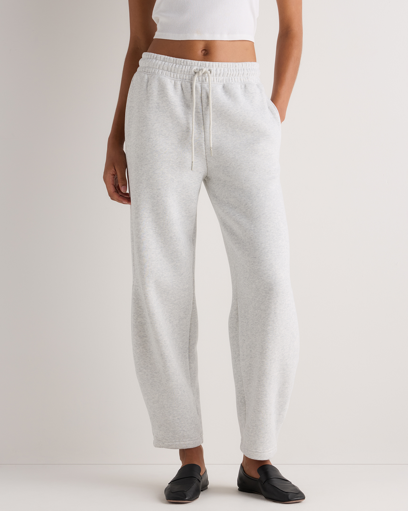 Light Heather Grey Everyday Fleece Barrel Sweatpants