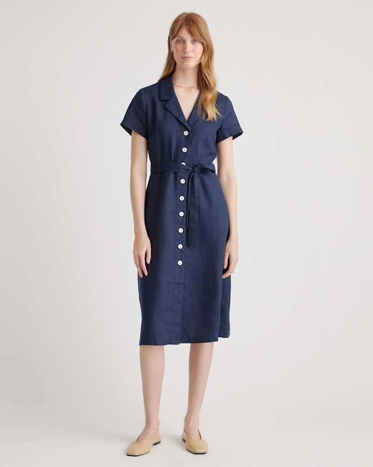 100% Organic Cotton Tiered Maxi Dress in Navy 100% Organic Cotton Tiered Maxi Dress in Navy