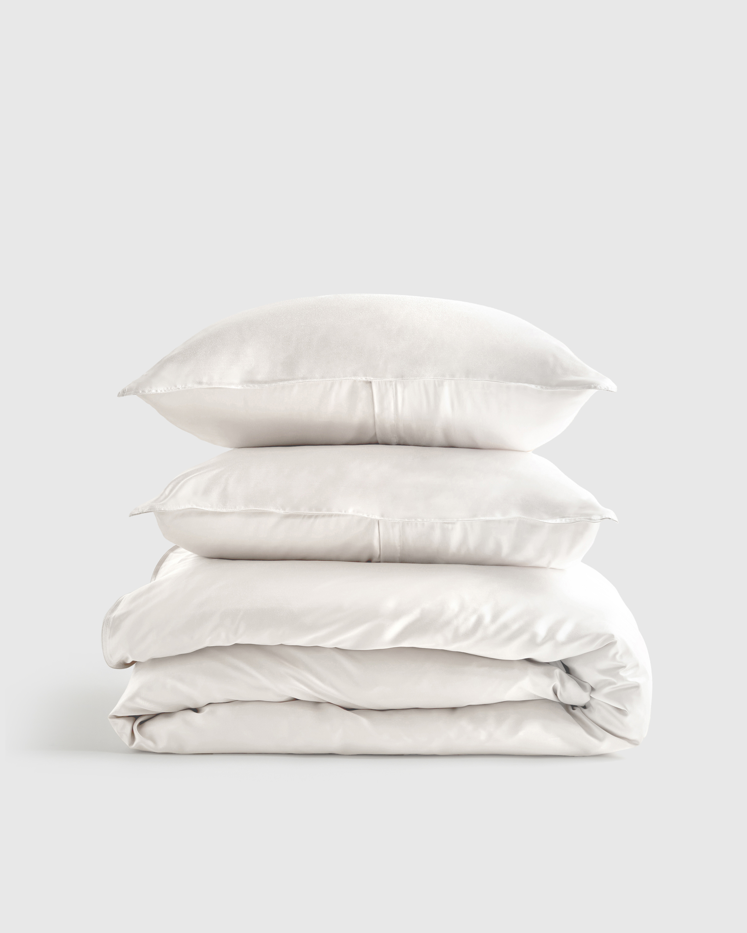 White Bamboo Duvet Cover Set