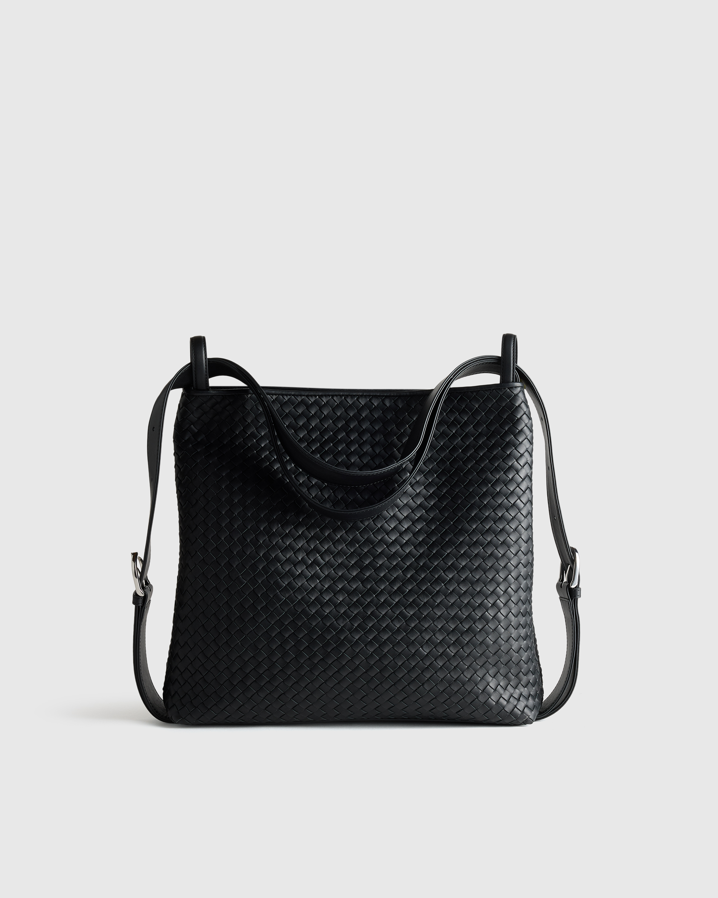 Italian Leather Handwoven Convertible Backpack - thumbnail 9
