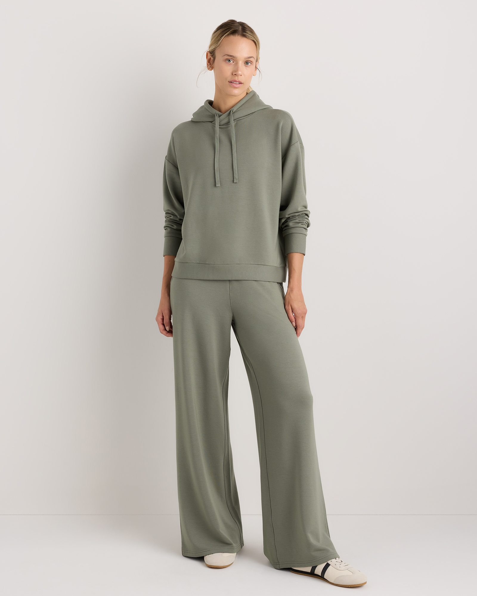 SuperSoft Pullover Hoodie in Smoked Thyme Green