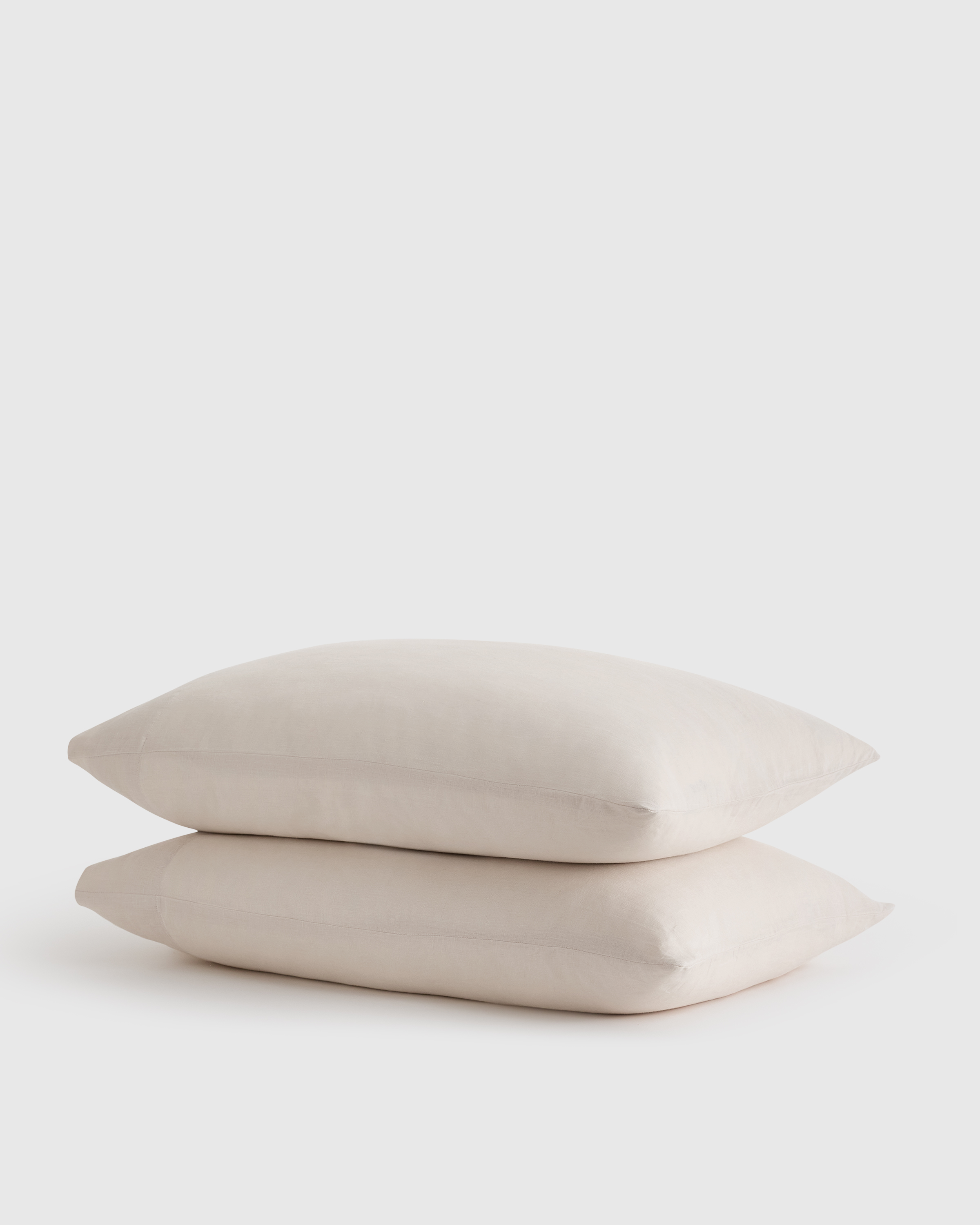 Sand European Linen Pillowcase Set