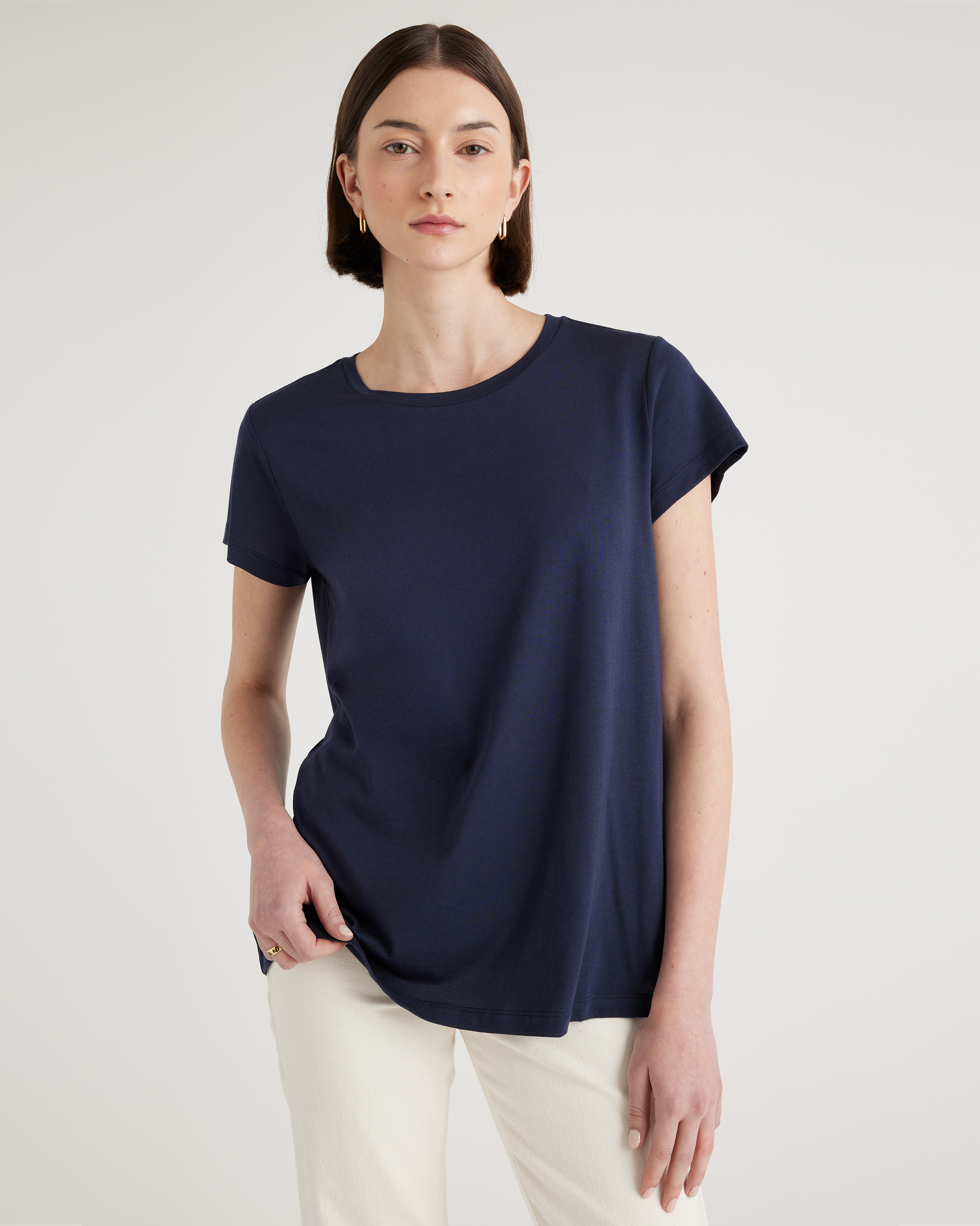 draw drawers Drawing Tshirts ネイビー S Crew Neck T-Shirt – GalaxybyHarvic