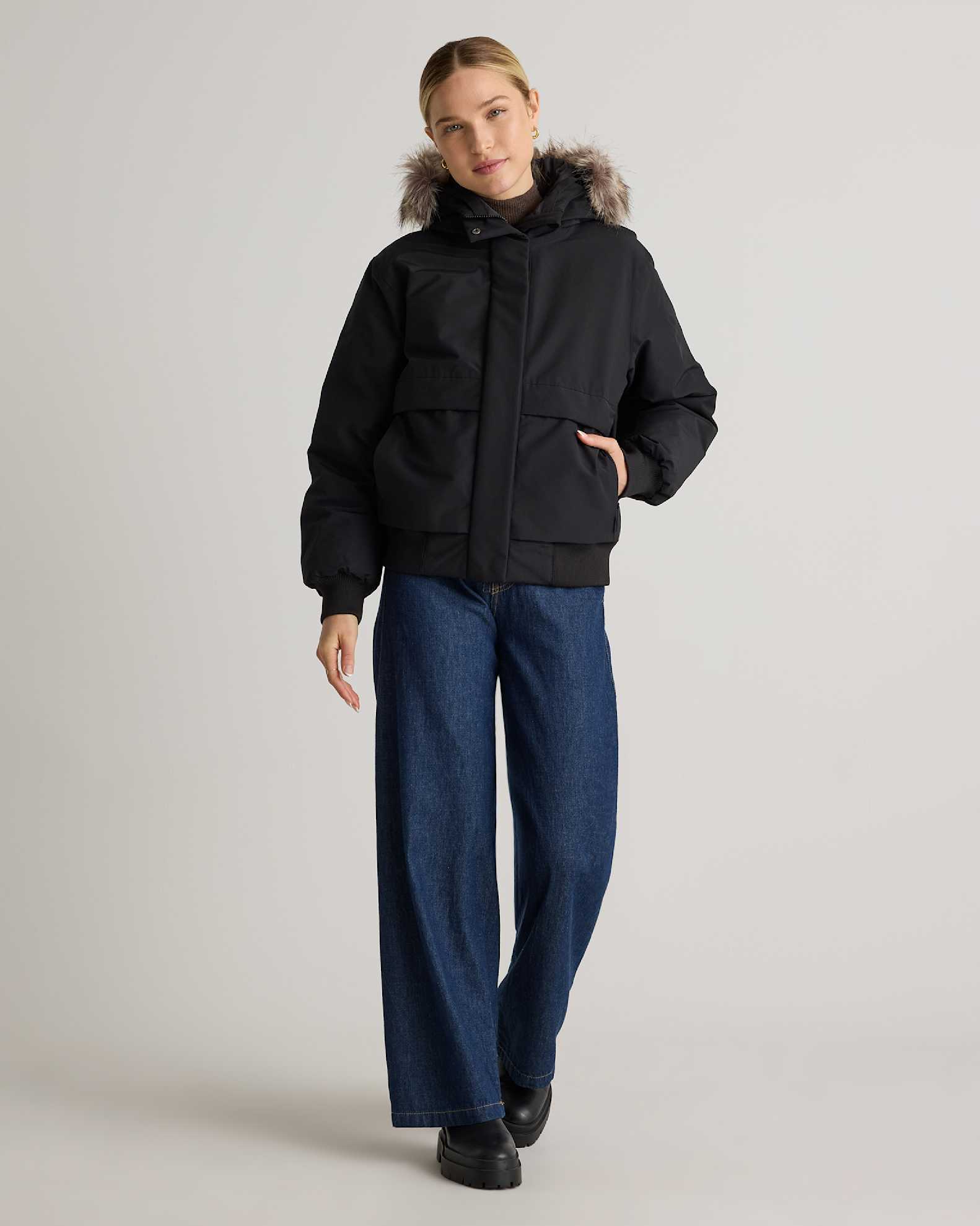 Featherless Long Puffer Parka