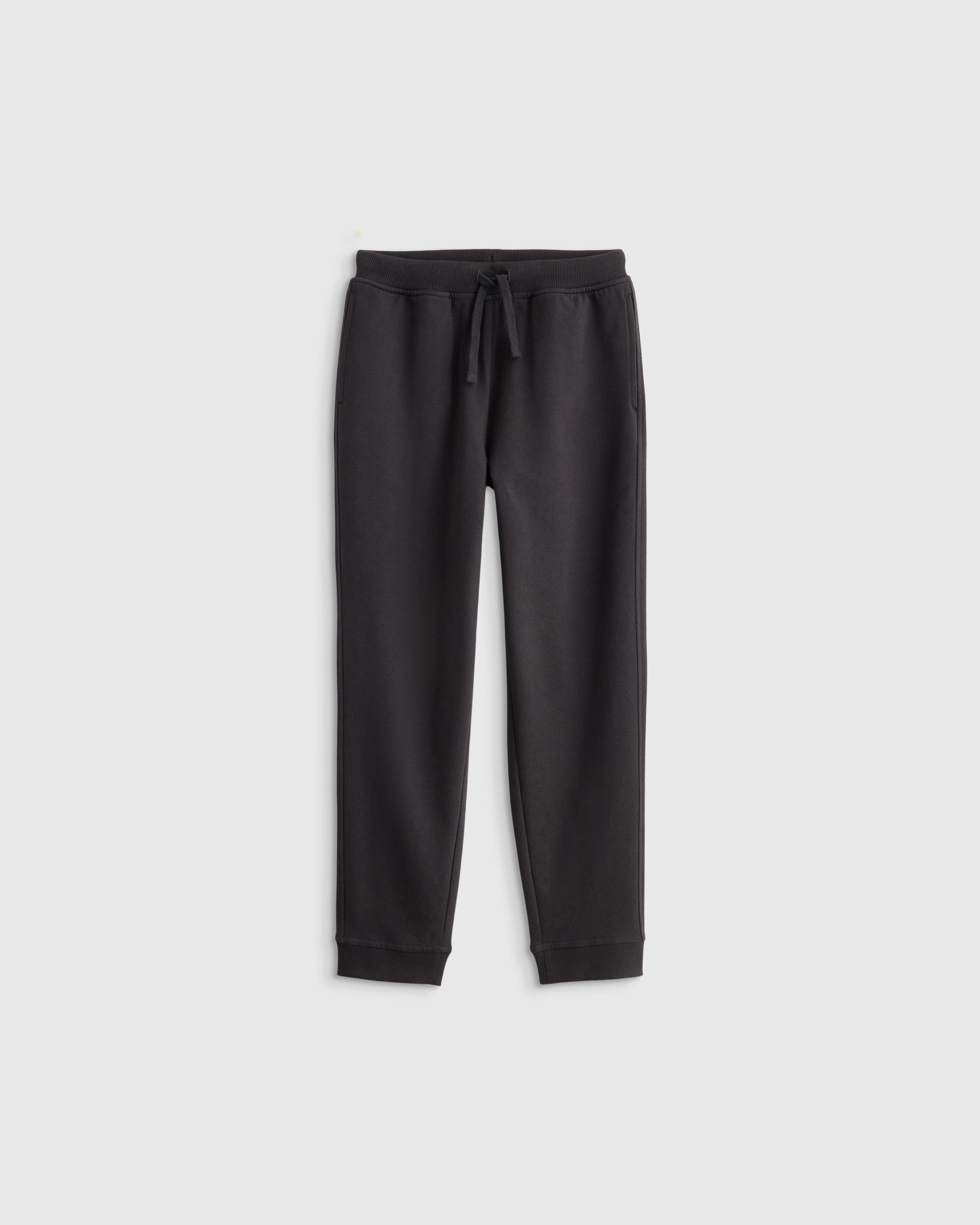 Black Organic Cotton French Terry Joggers 