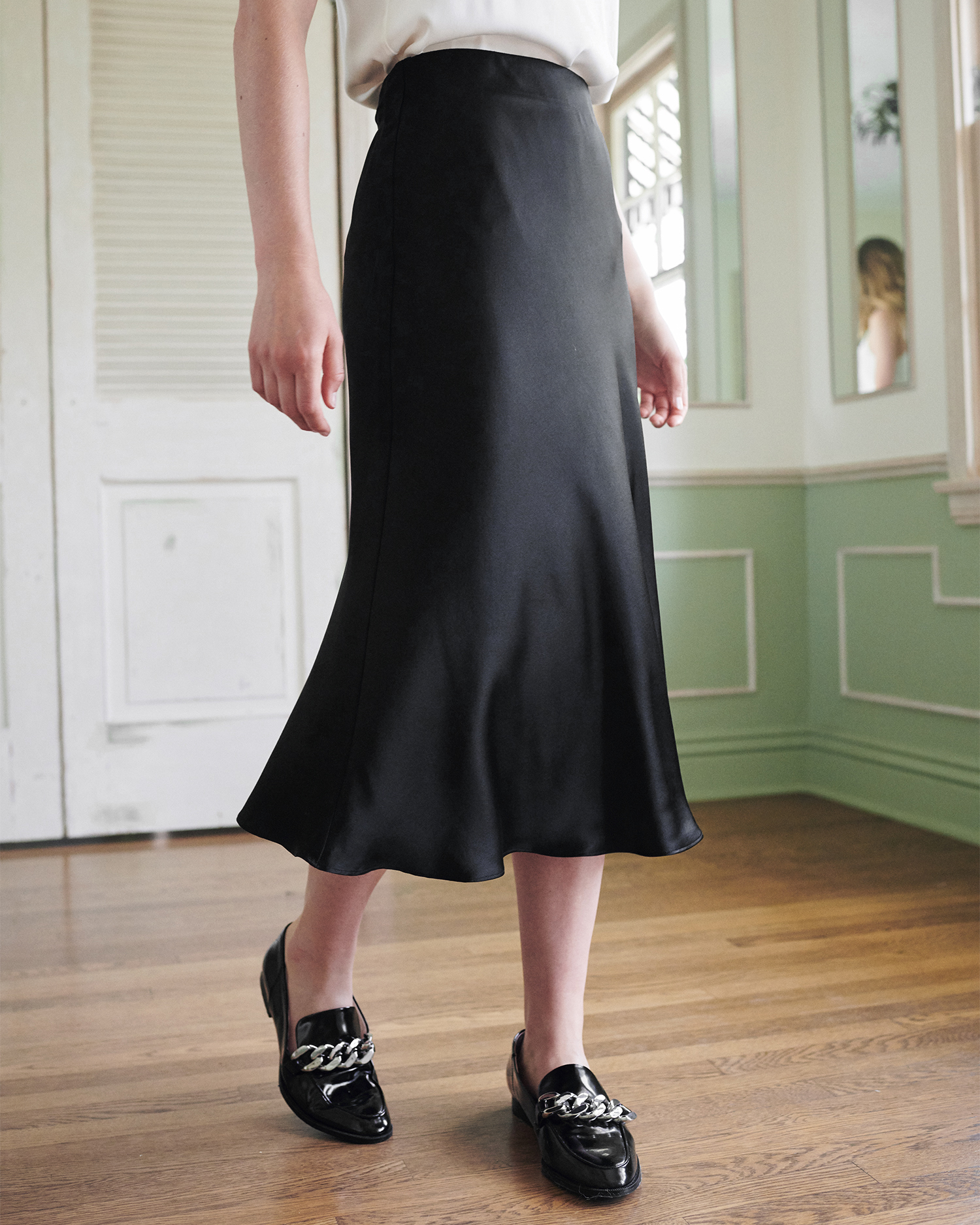 100% Washable Silk Skirt