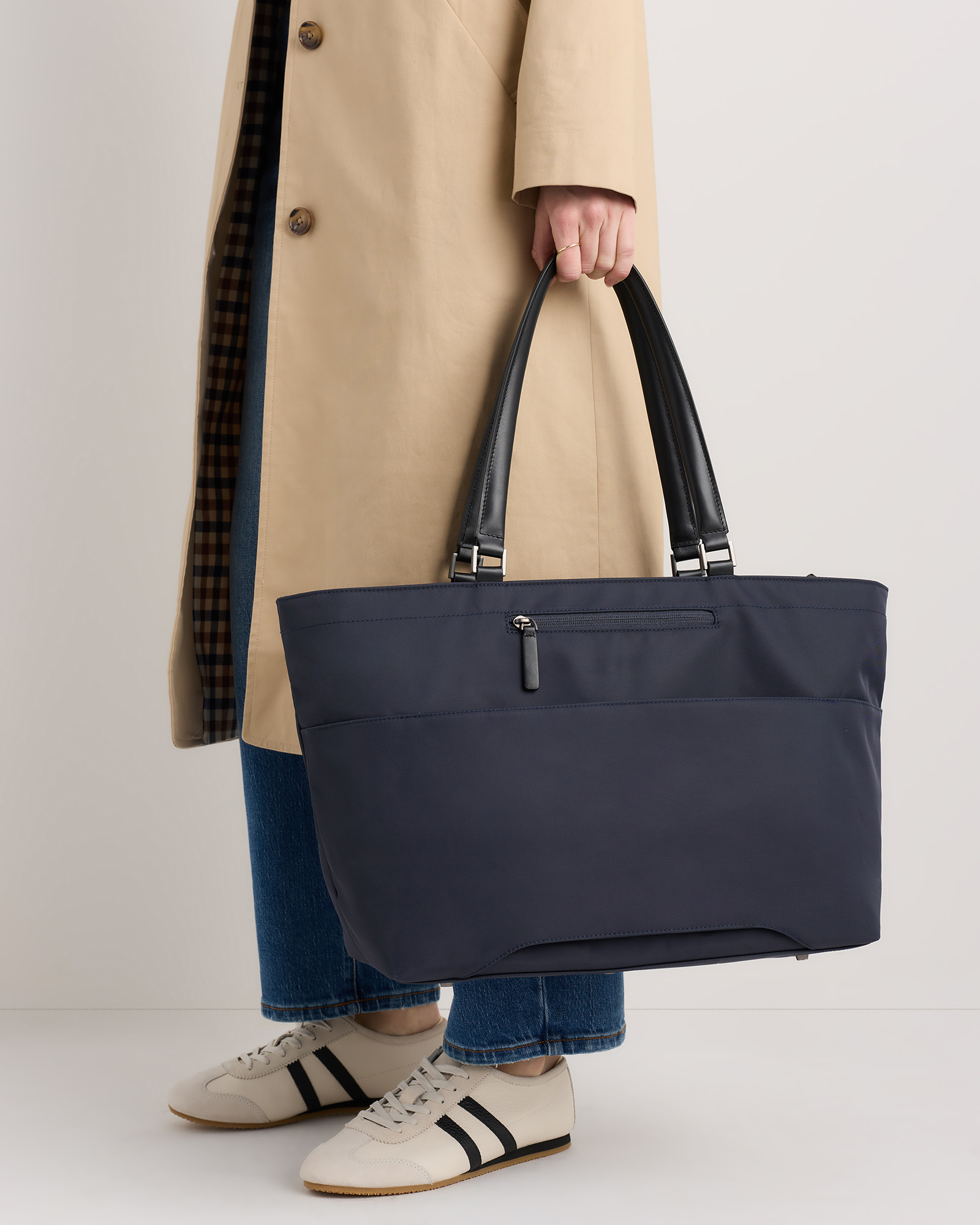 Voyage Nylon Travel Tote in Navy