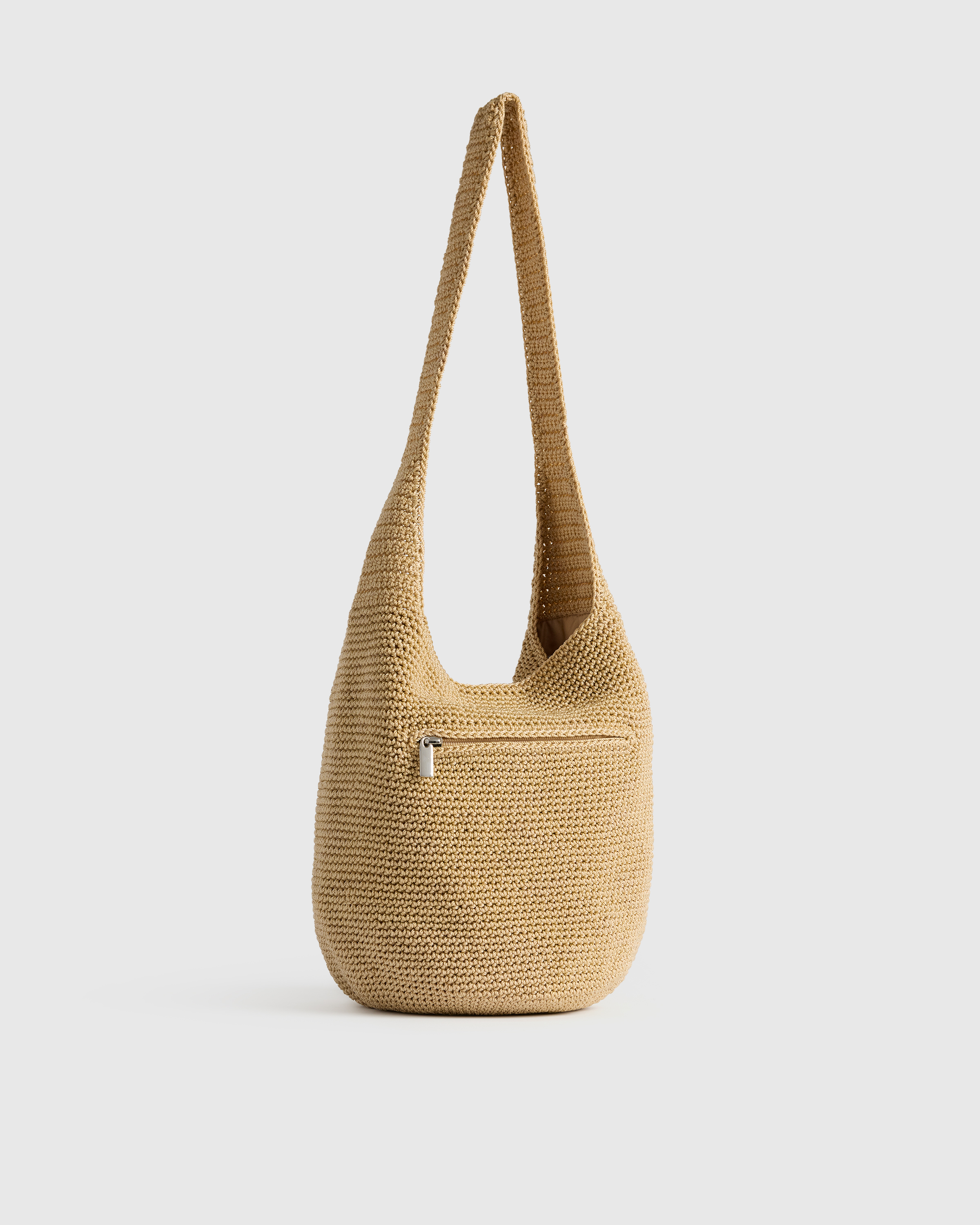 Crochet Shoulder Bag in Natural