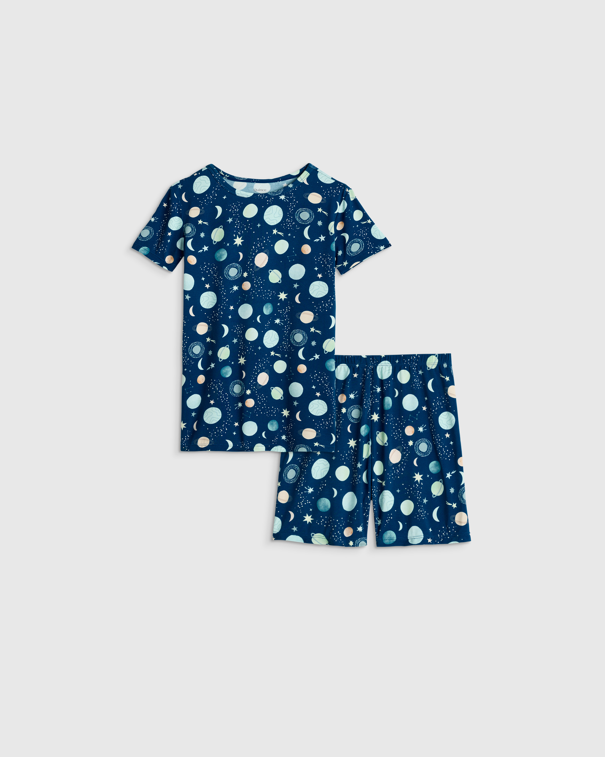 Celestial Dreams Bamboo Short Sleeve and Shorts Pajama Set