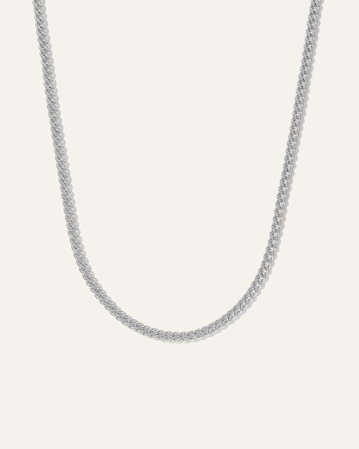 Quince Cuban Curb Chain Necklace in Sterling Silver