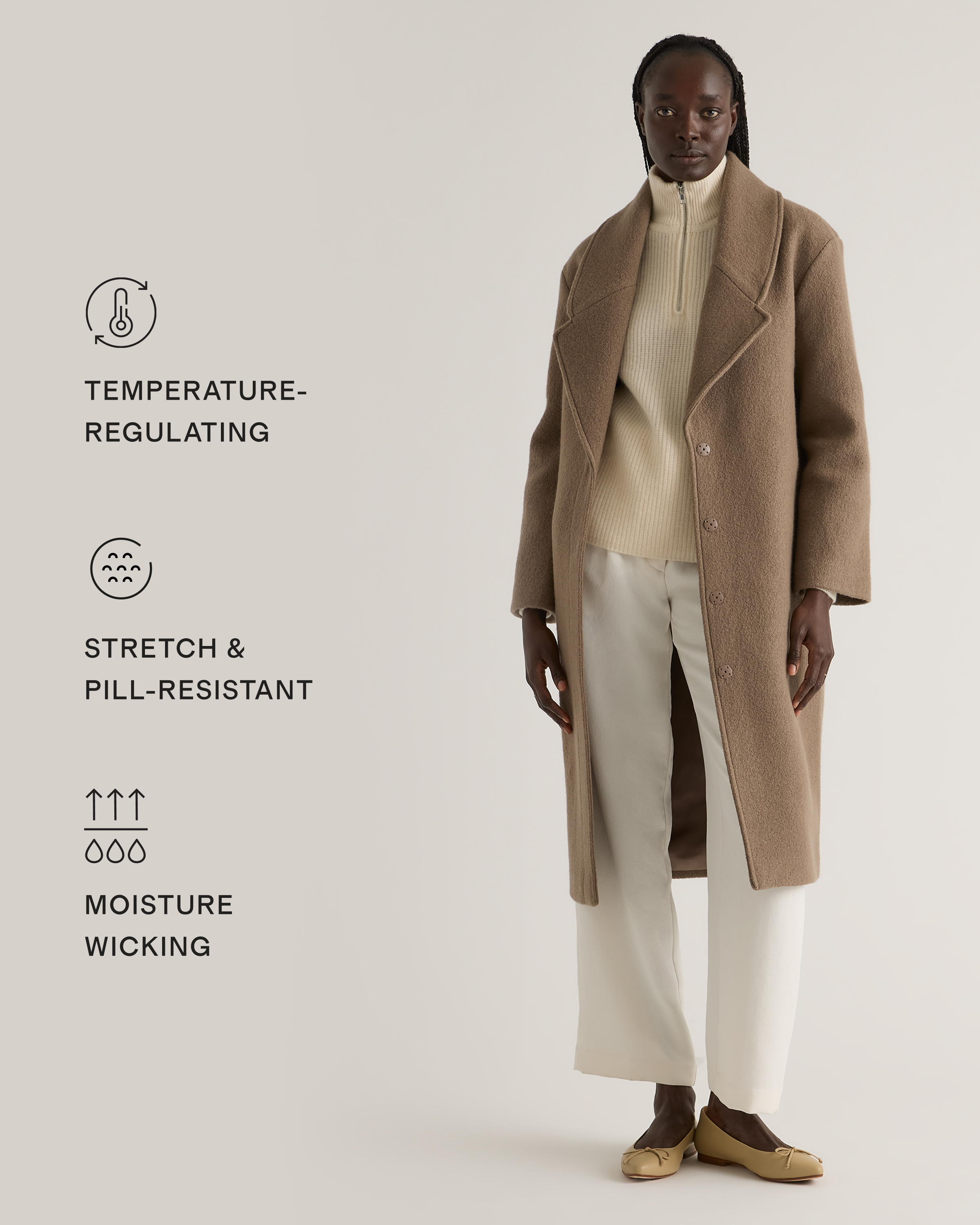 最初値下げ　eneu cashmere wool shawl long coat W24_ZLC01_DARKNATURAL_038_1800