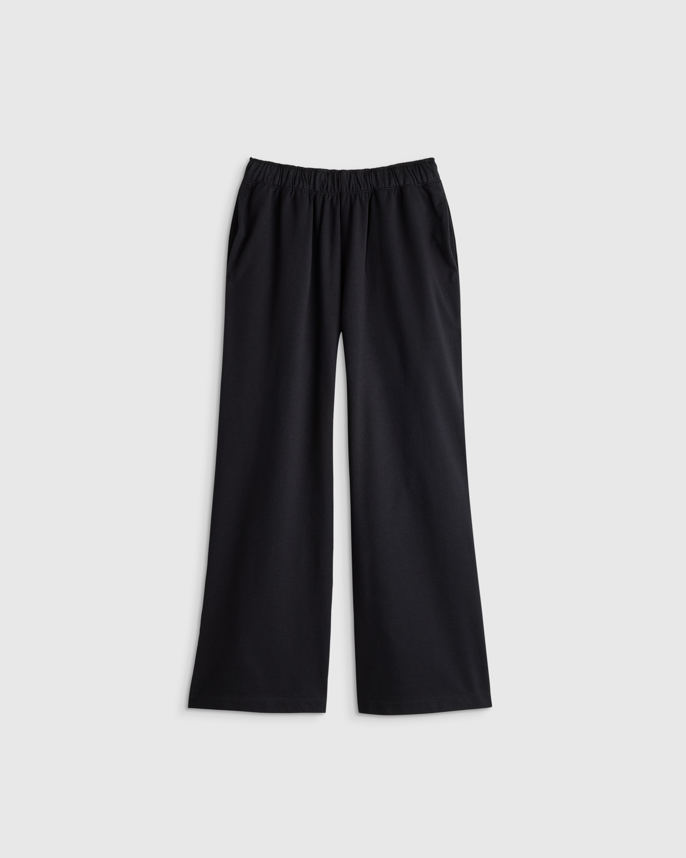 Black Girls Organic Cotton French Terry Wide Leg Pant