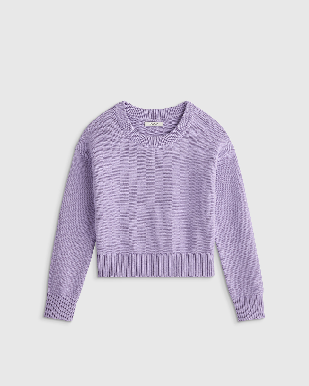 Lilac 100% Organic Cotton Crewneck Sweater