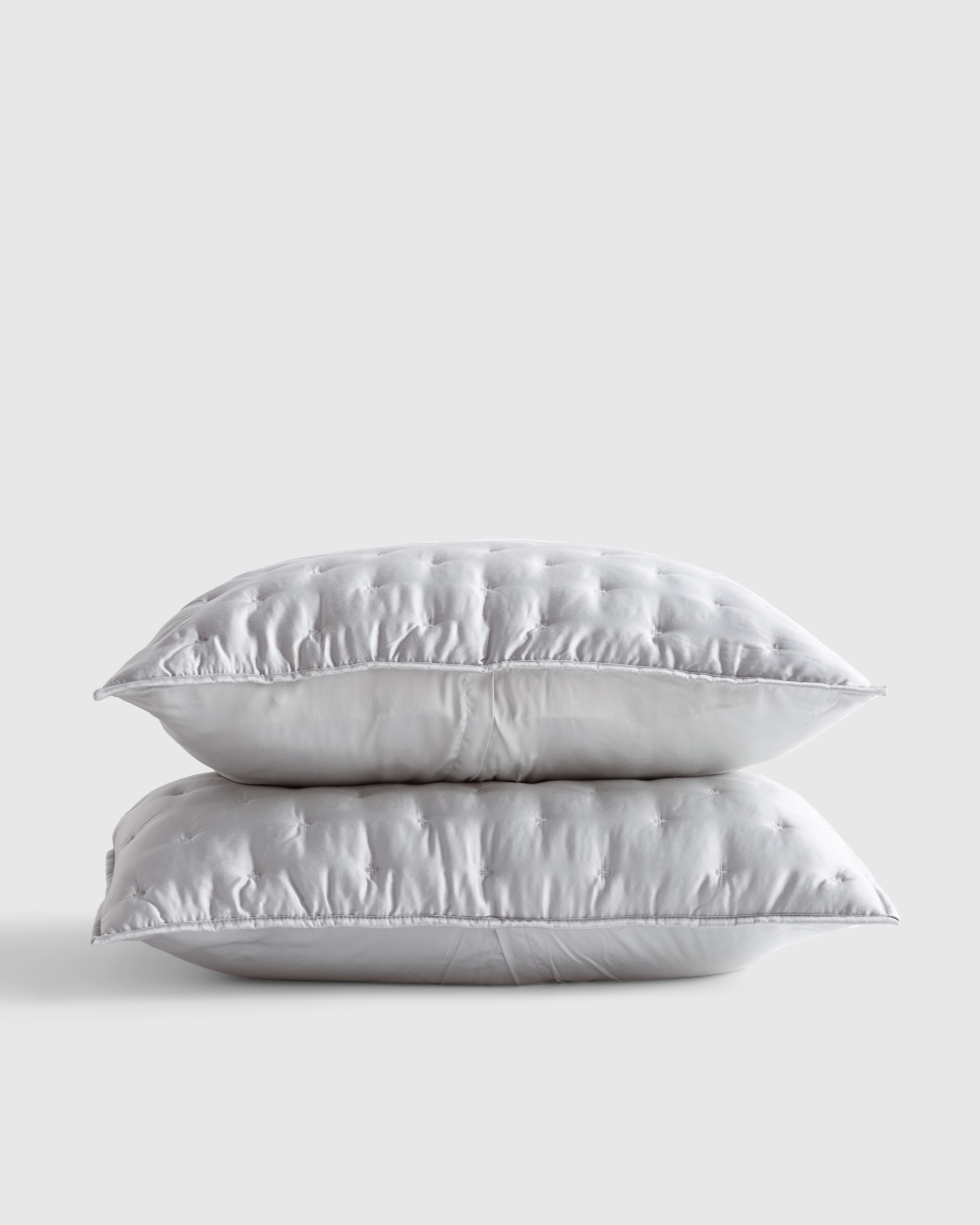 Bamboo Dream Quilted Sham Set, King/Cal King, Light Grey