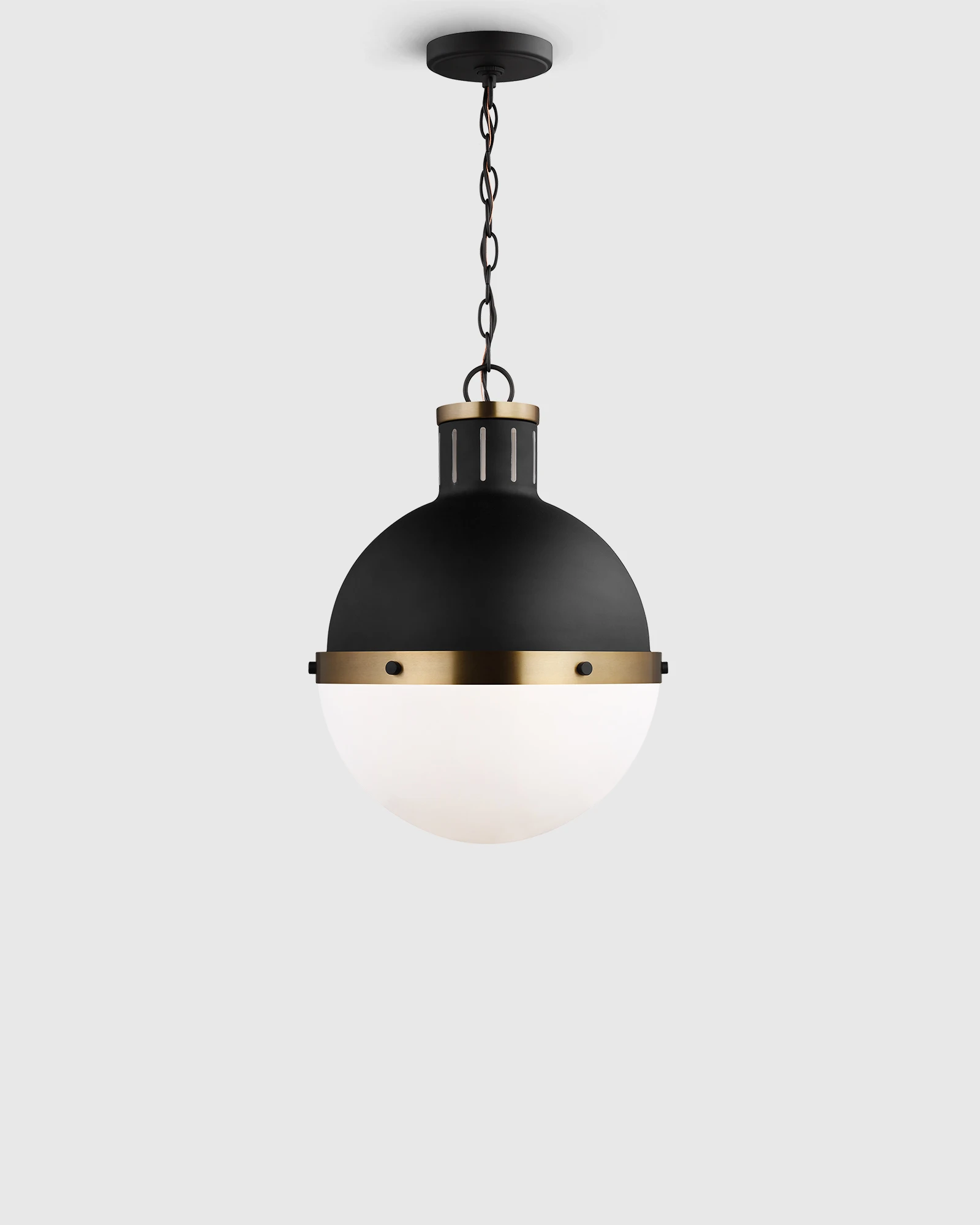 Industrial Shaded Globe Pendant
