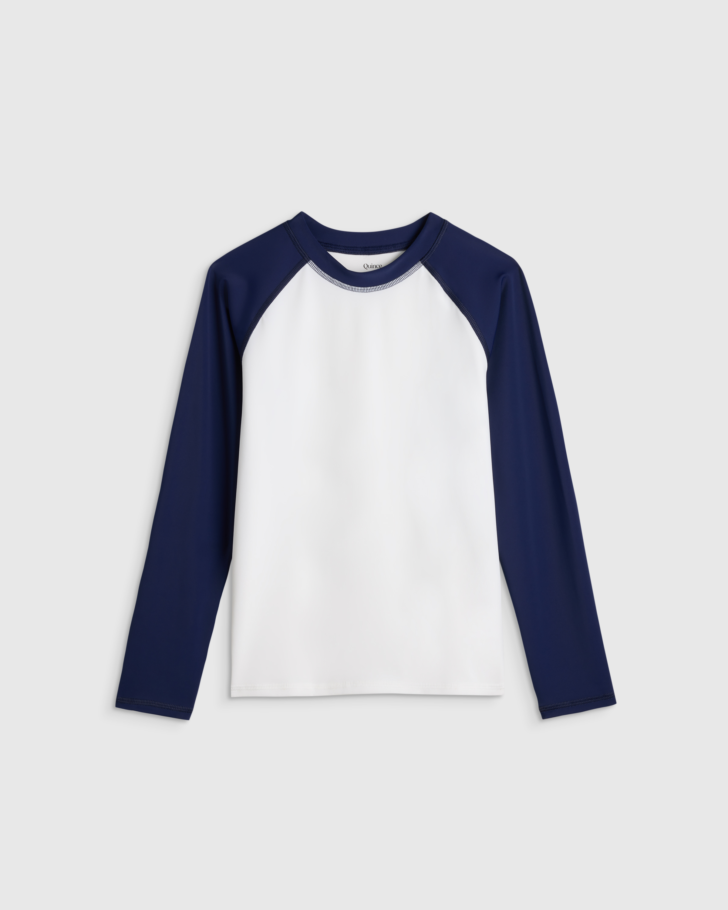 Navy/White Long Sleeve Raglan Rash Guard