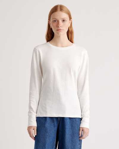 100% Organic Cotton Slub Long Sleeve Tee