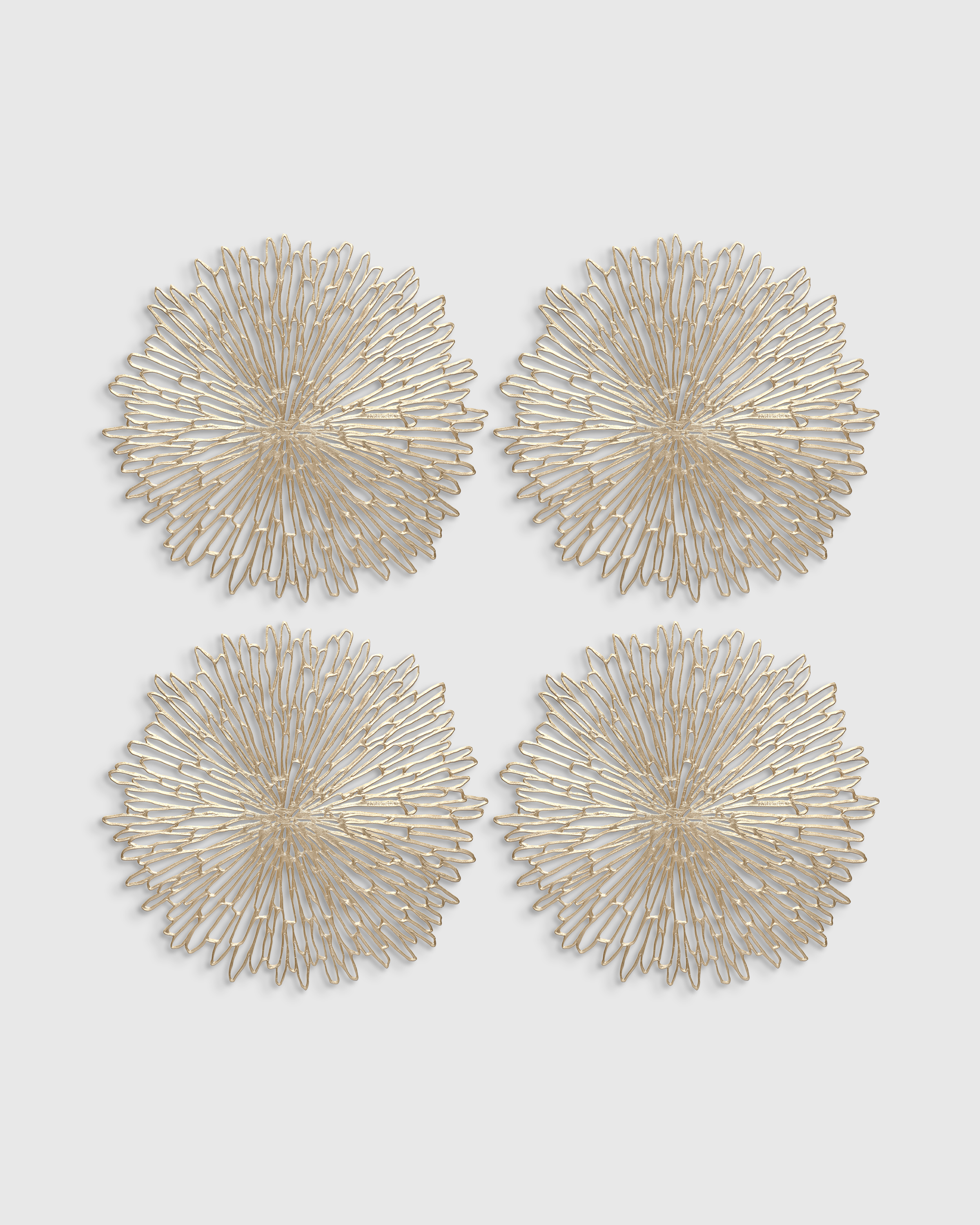 Champagne Pressed Bloom Placemats, Set of 4 by Chilewich