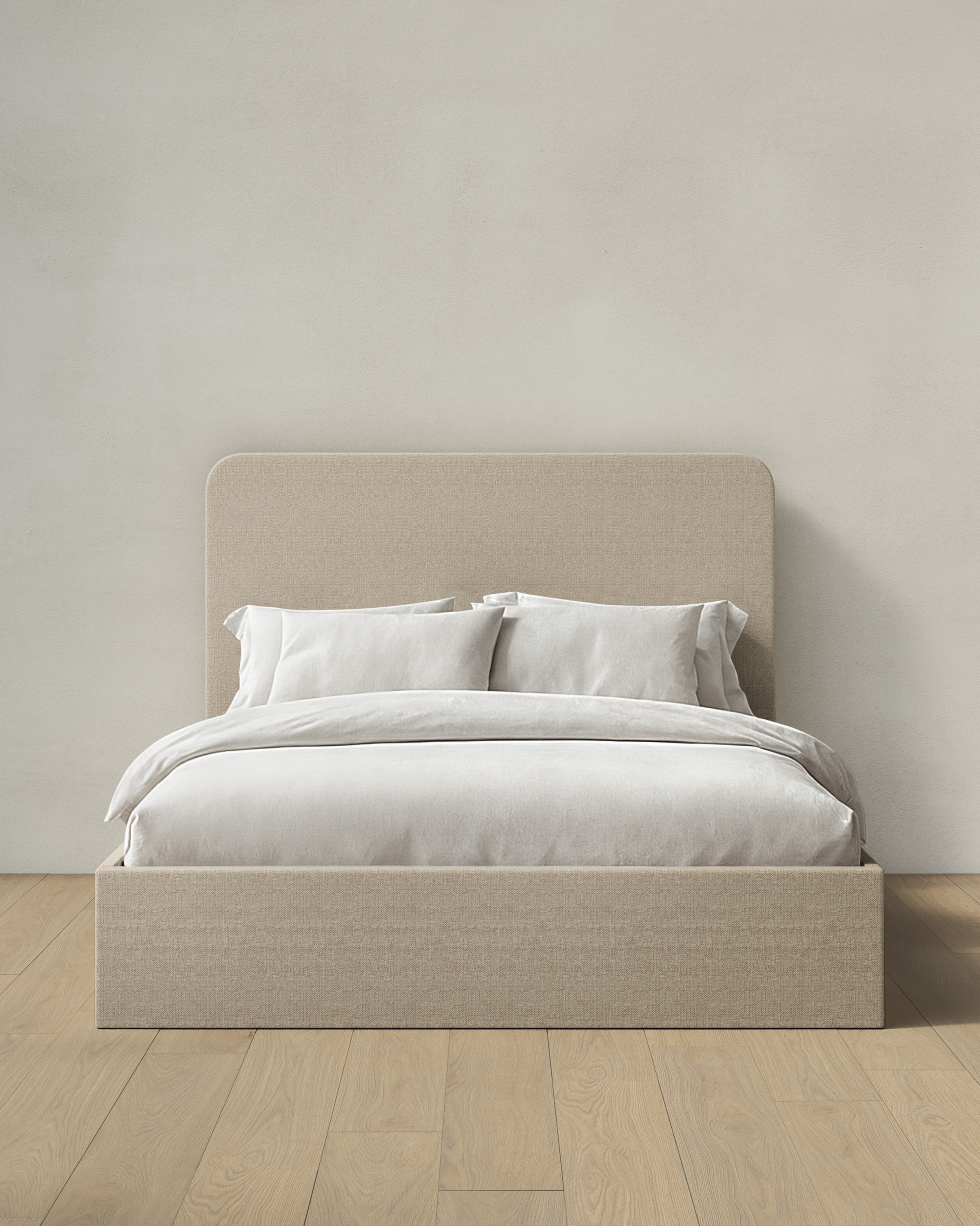 Flax 100% Linen Curved Bed