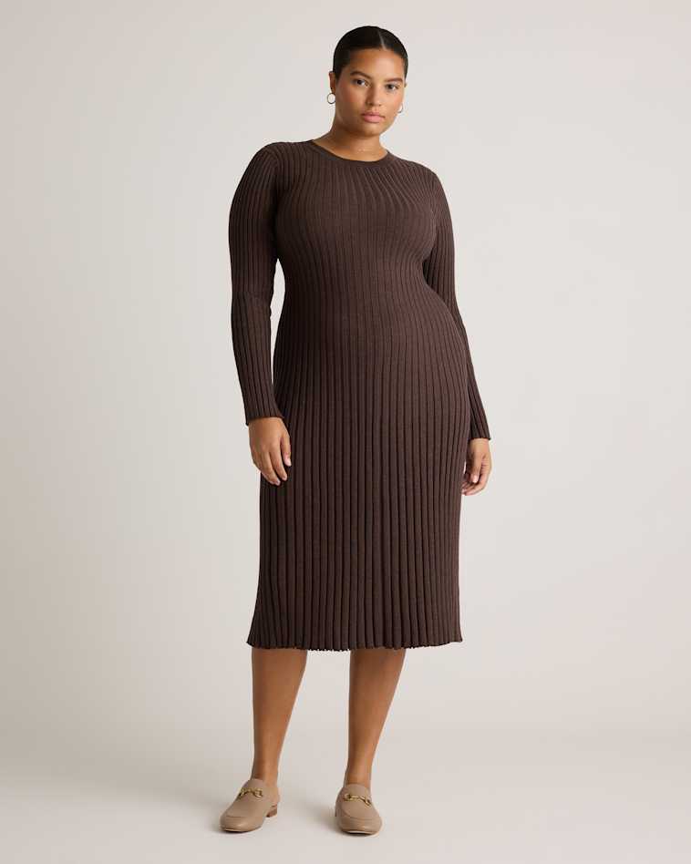 Quince Women's Large Size Mongolian Cashmere Turtleneck Sweater Dress in Rich Burgundy - Cozy, Flattering & Long-Lasting Quince Women's Large Size Mongolian Cashmere Turtleneck Sweater Dress in Rich Burgundy - Cozy, Flattering & Long-Lasting