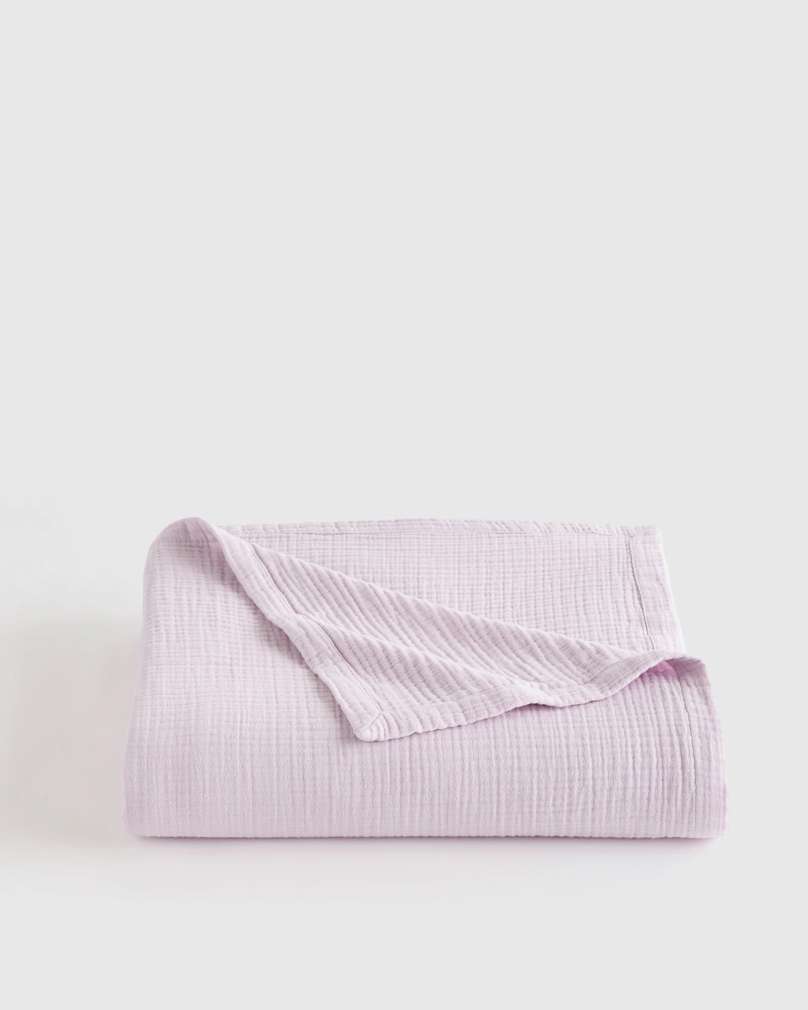 Organic Cotton Gauze Blanket - Soft Pink, King/Cal King