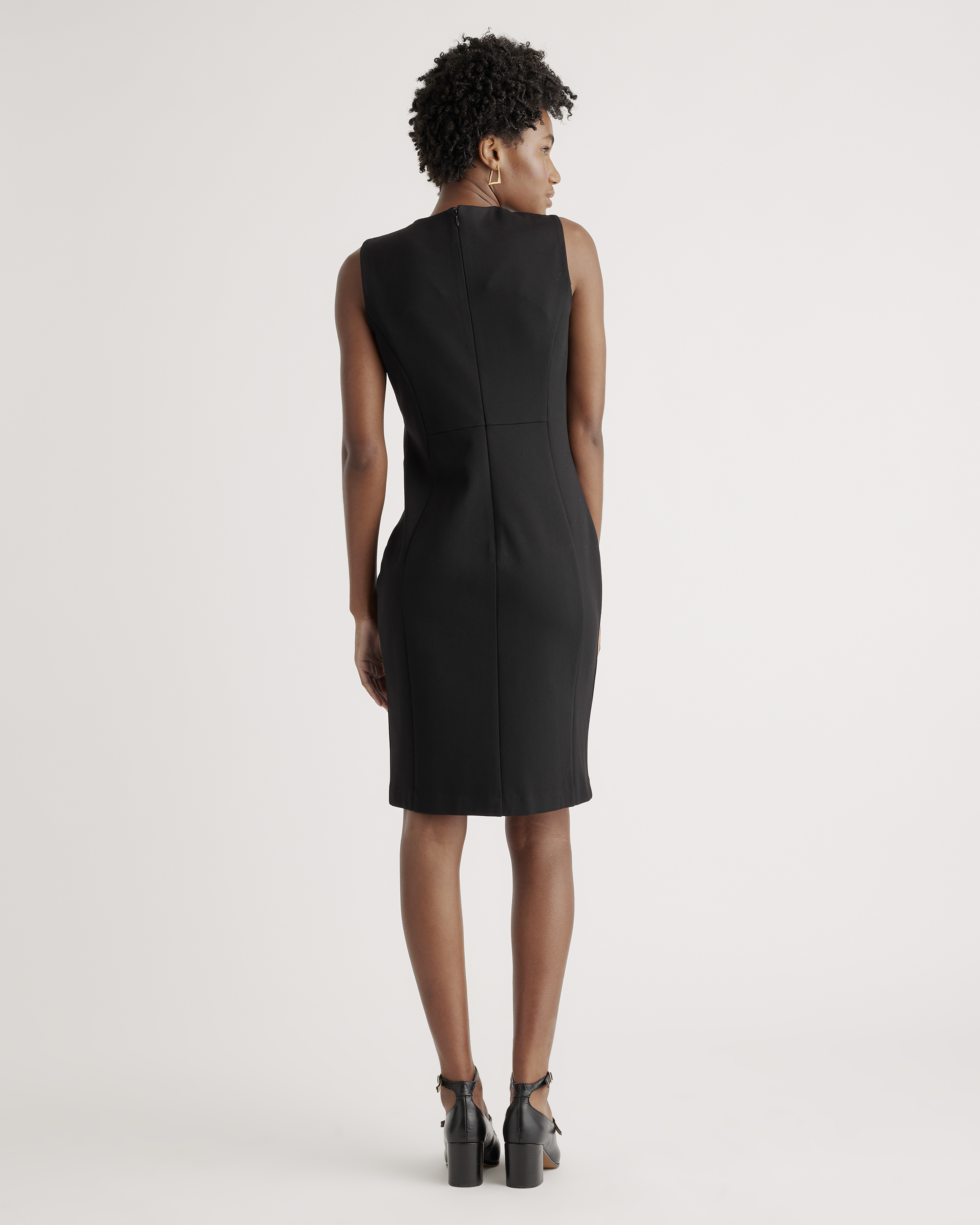 ワンピース riu Crossed lines ponte dress black riu Crossed lines ponte dress blackワンピース