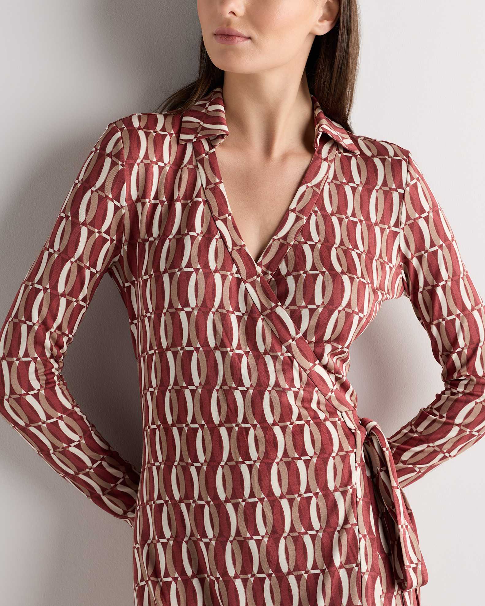 100% Silk Jersey Midi Wrap Dress 100% Silk Jersey Midi Wrap Dress